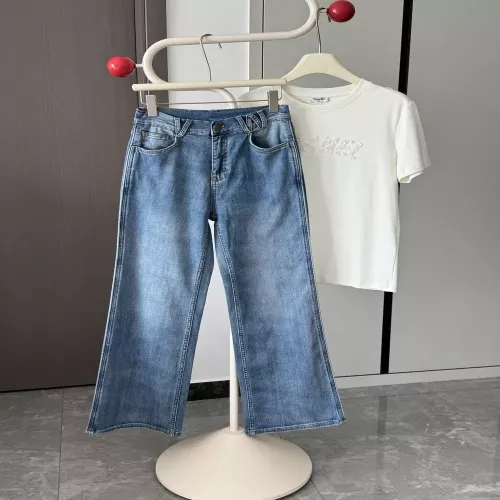 발렌티노 워싱 블루 스트레이트 진