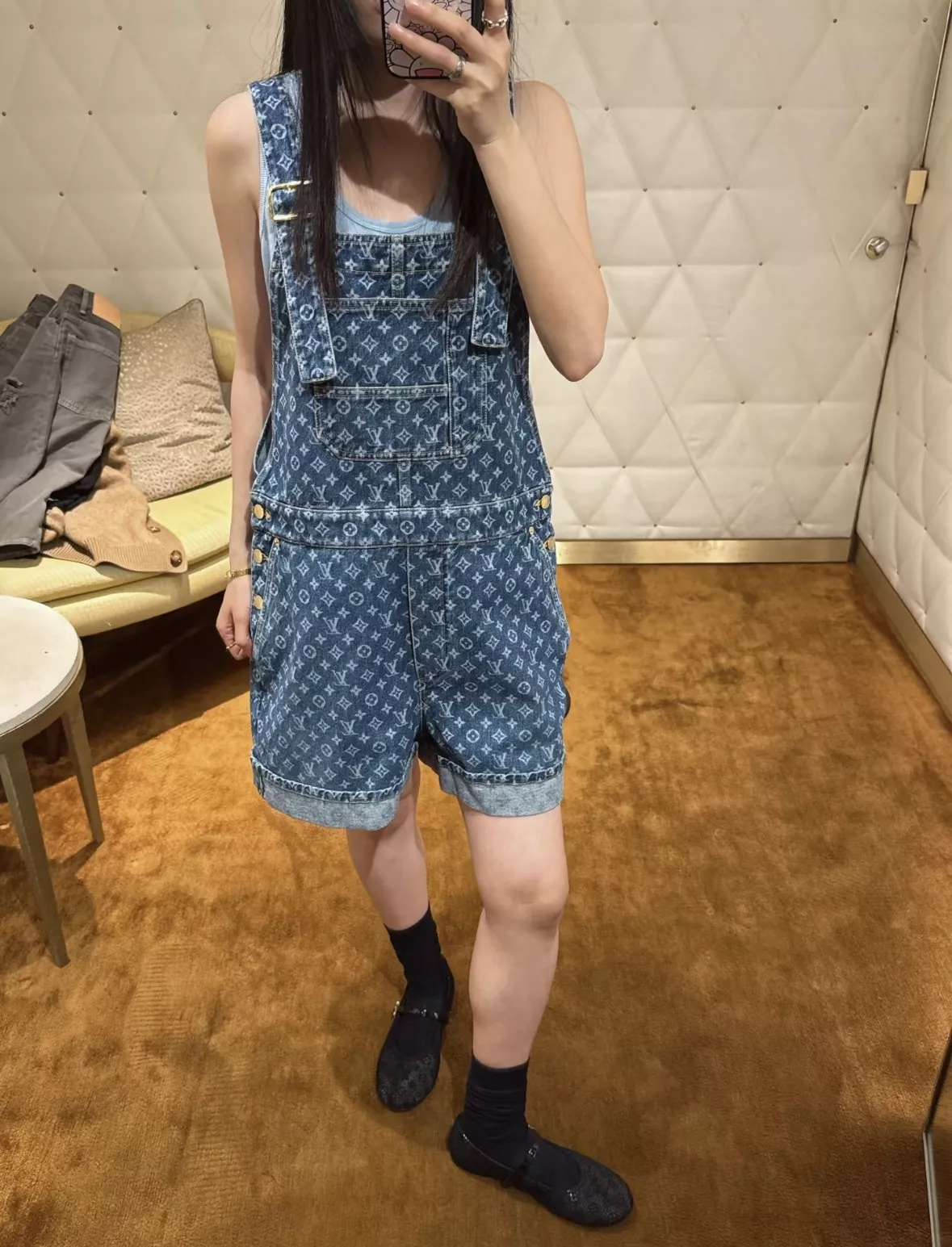 루이비통 모노그램 데님 오버롤 쇼츠 상세 이미지 81