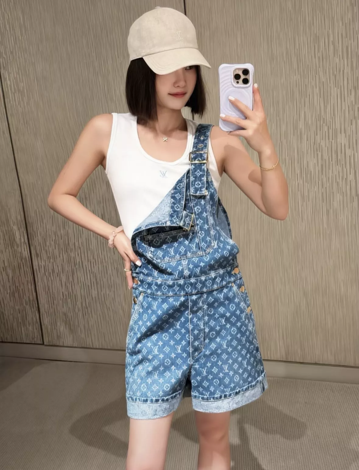 루이비통 모노그램 데님 오버롤 쇼츠 상세 이미지 67