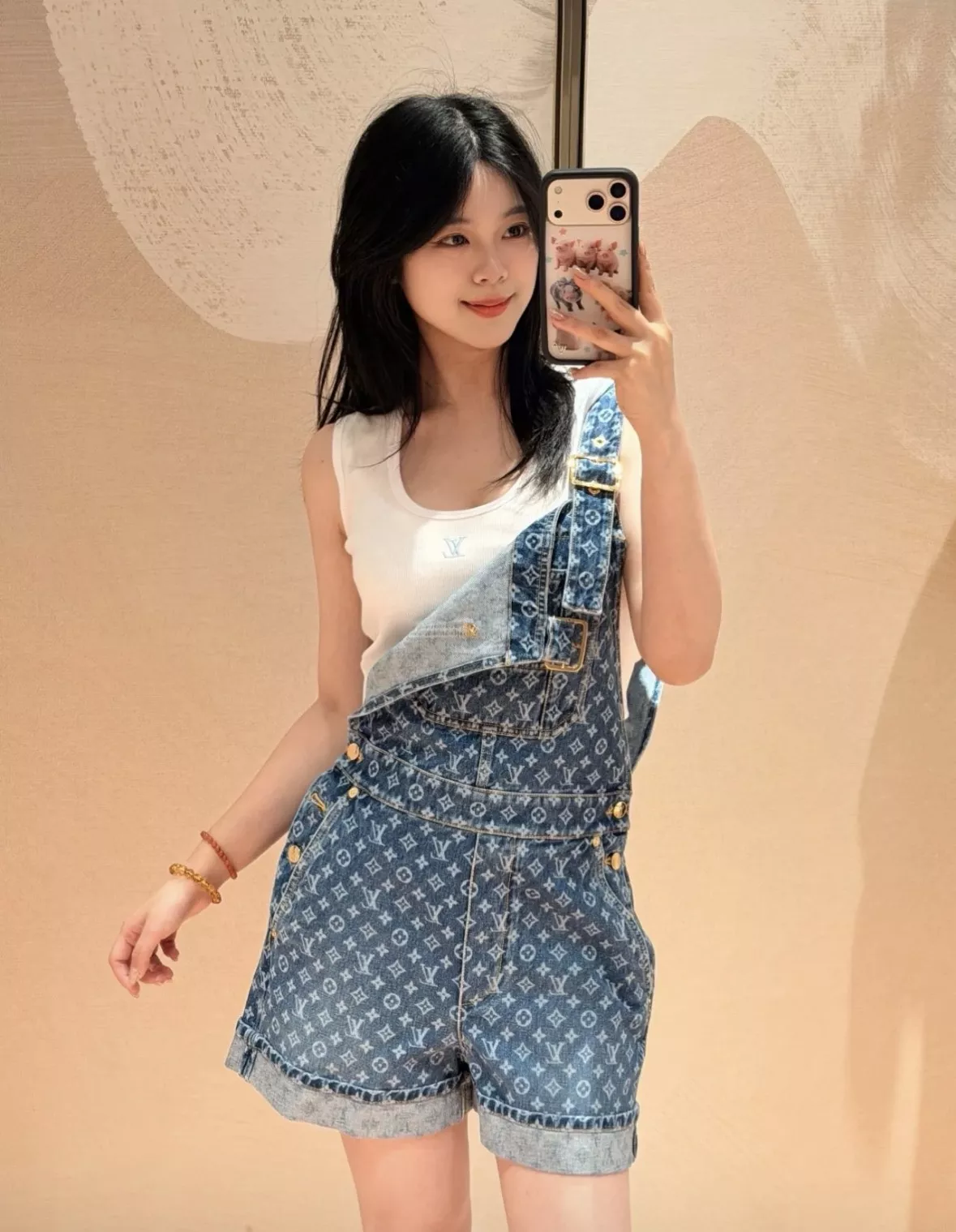 루이비통 모노그램 데님 오버롤 쇼츠 상세 이미지 70