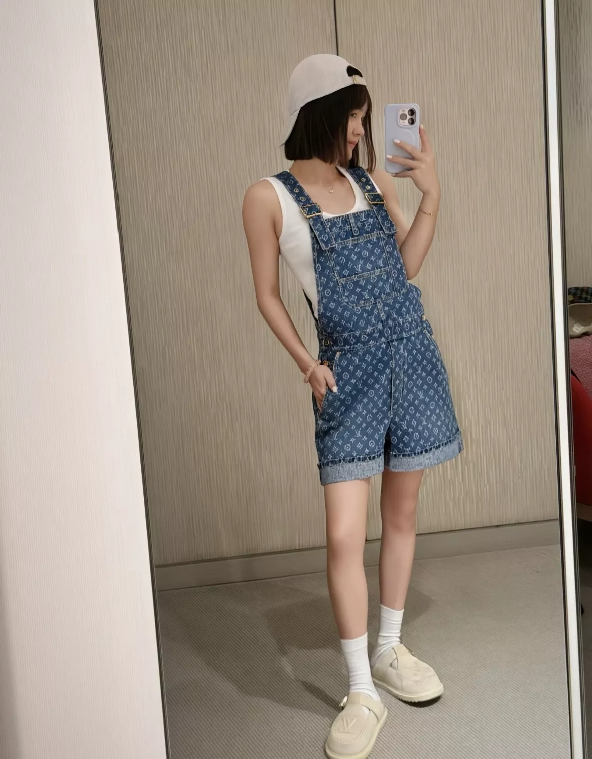 루이비통 모노그램 데님 오버롤 쇼츠 상세 이미지 68