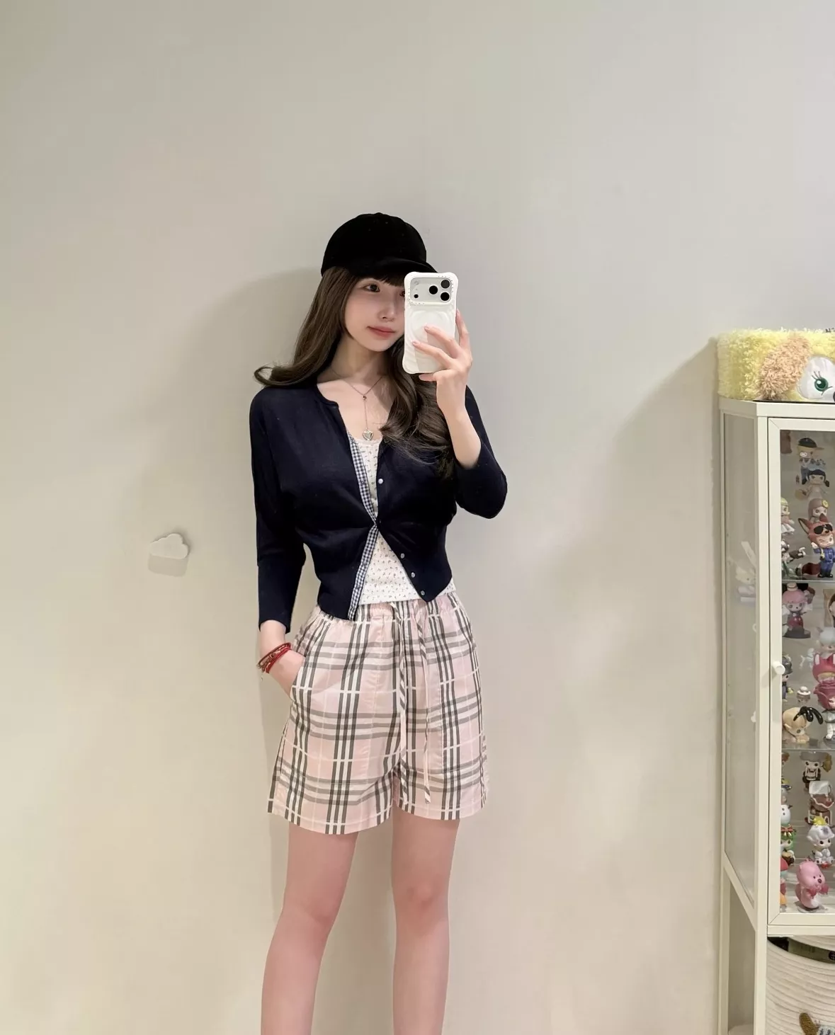 버버리 체리블라썸 핑크 체크 쇼츠 상세 이미지 44