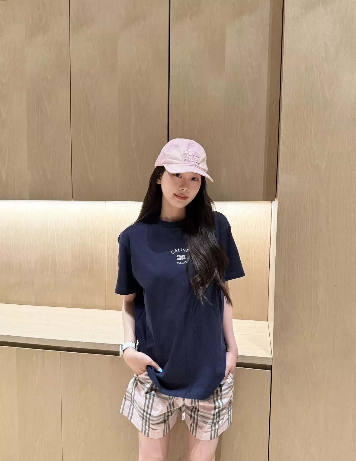 버버리 체리블라썸 핑크 체크 쇼츠 상세 이미지 66
