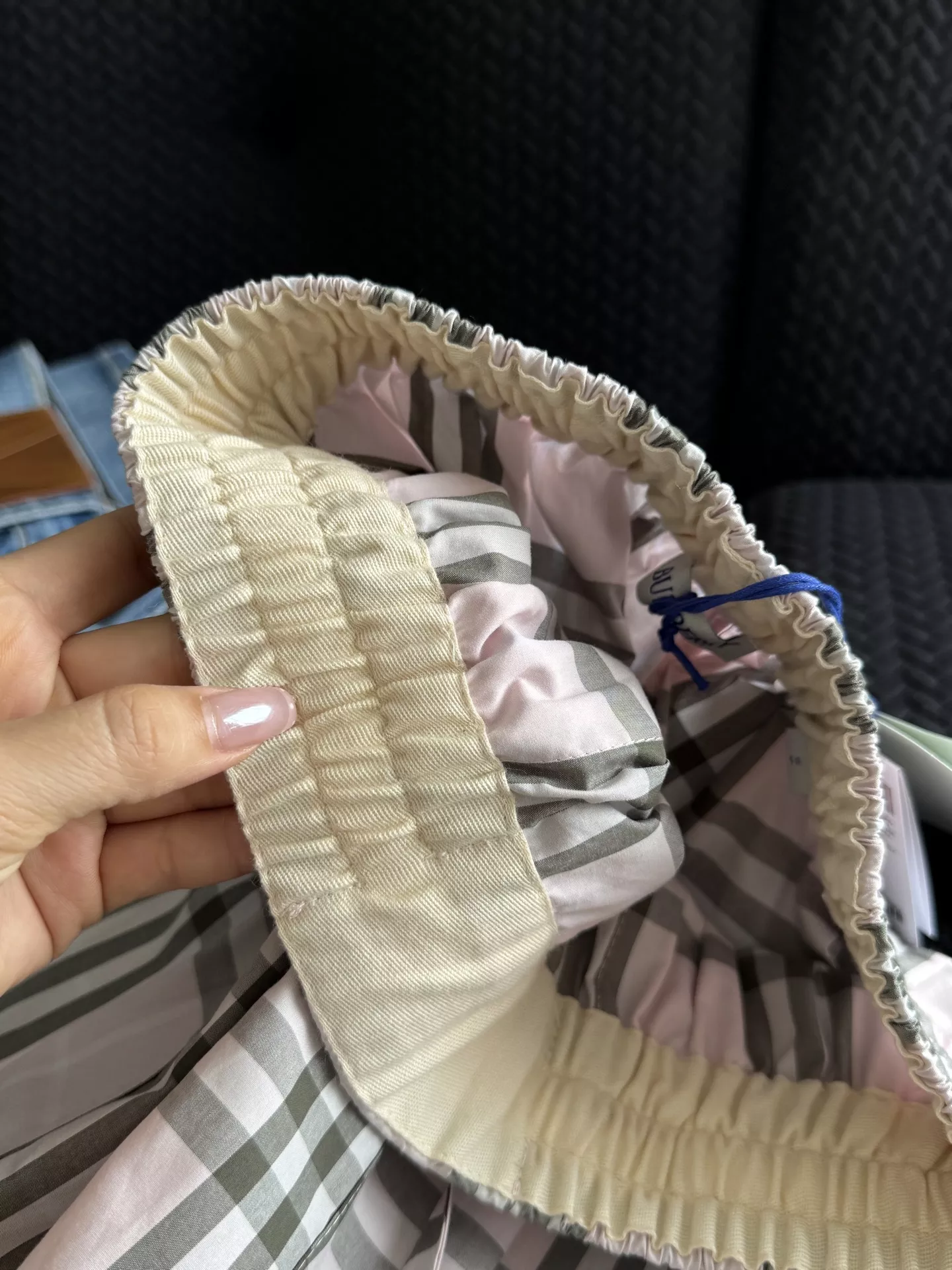 버버리 체리블라썸 핑크 체크 쇼츠 상세 이미지 24