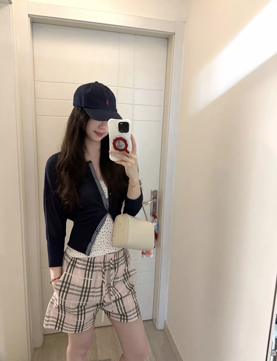 버버리 체리블라썸 핑크 체크 쇼츠 상세 이미지 40