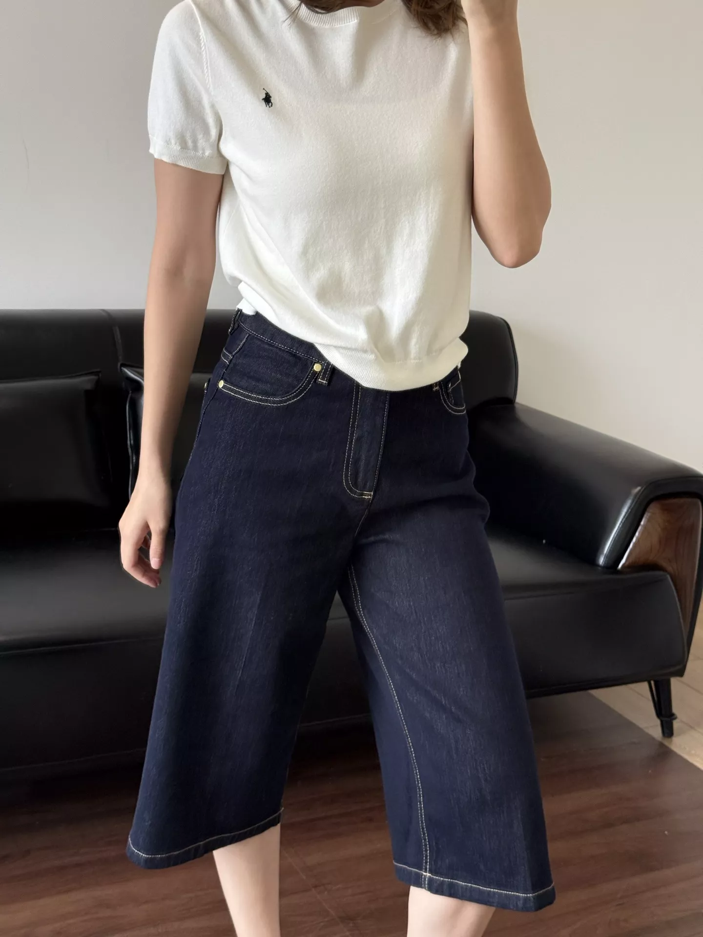 브루넬로쿠치넬리 빈티지 워싱 크롭 데님 팬츠 상세 이미지 30