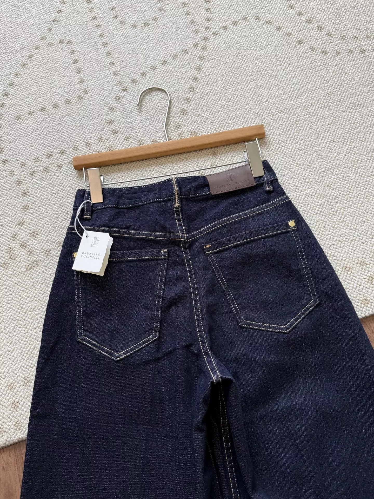브루넬로쿠치넬리 빈티지 워싱 크롭 데님 팬츠 상세 이미지 17