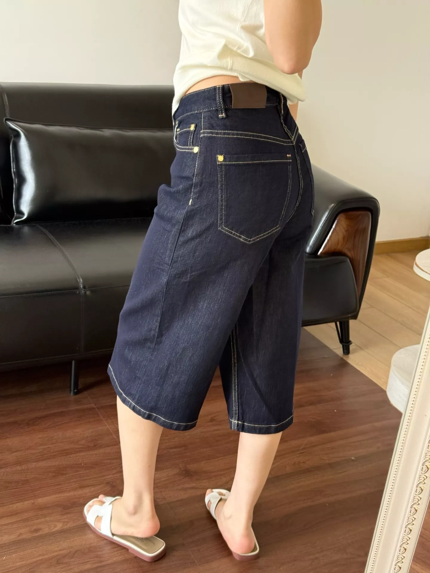 브루넬로쿠치넬리 빈티지 워싱 크롭 데님 팬츠 상세 이미지 36