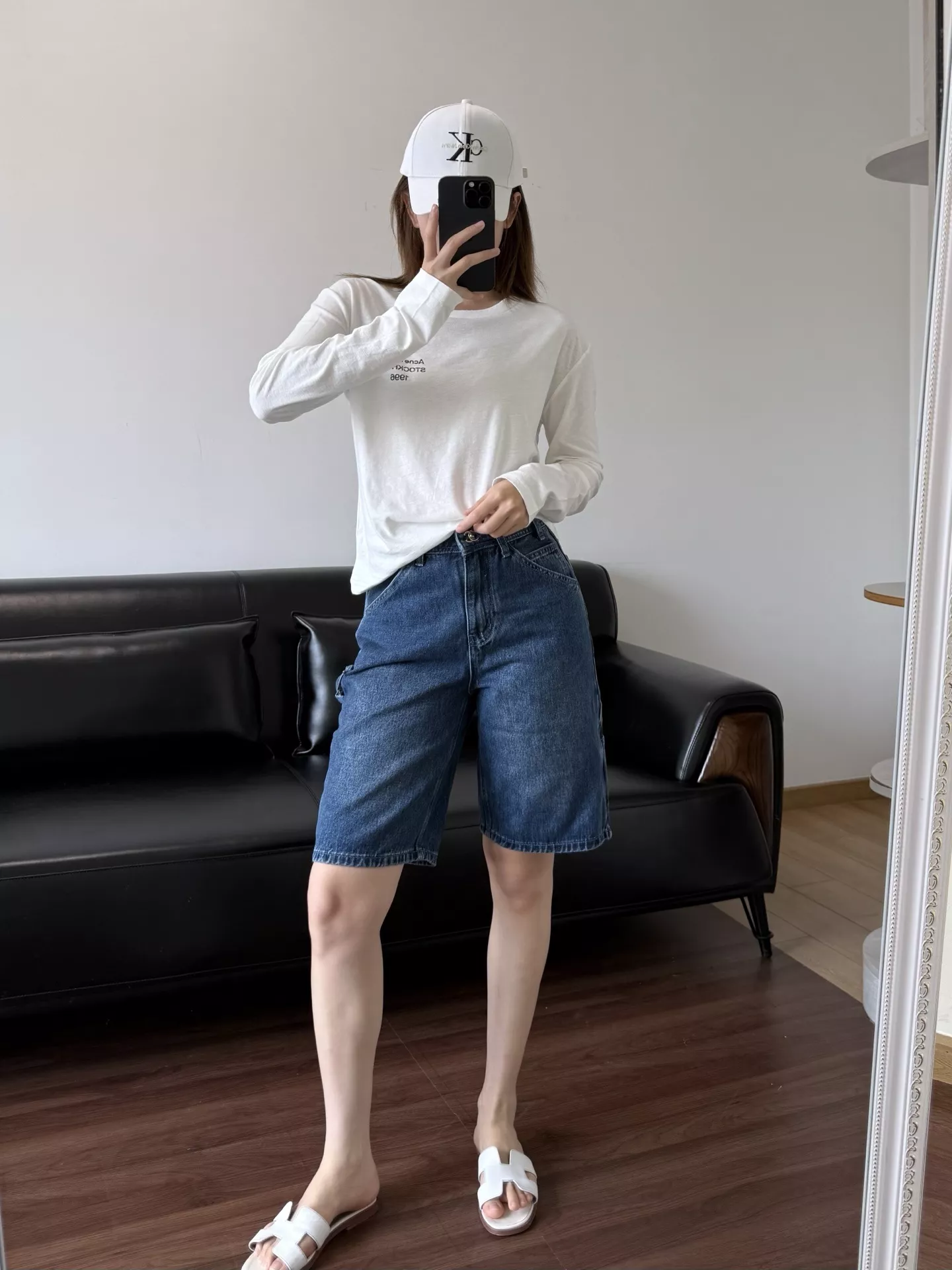 샤넬 워싱 데님 미들 팬츠 상세 이미지 32