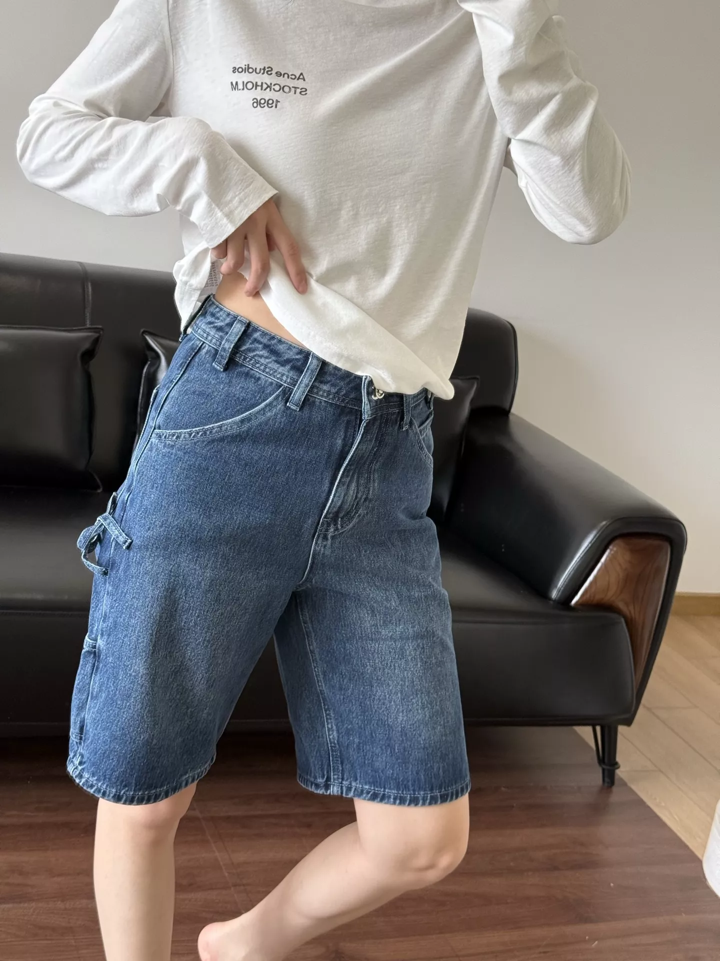 샤넬 워싱 데님 미들 팬츠 상세 이미지 34