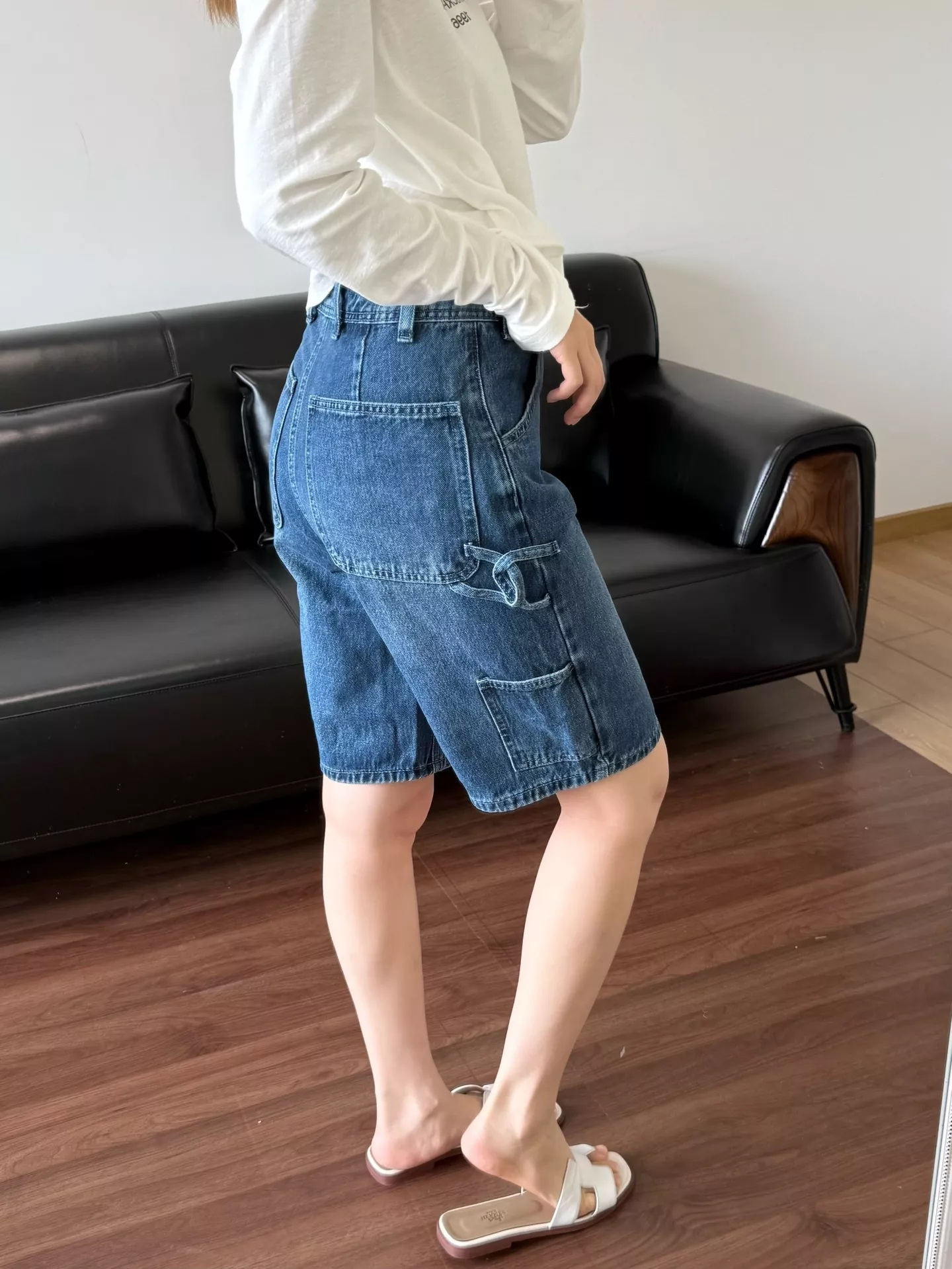 샤넬 워싱 데님 미들 팬츠 상세 이미지 30