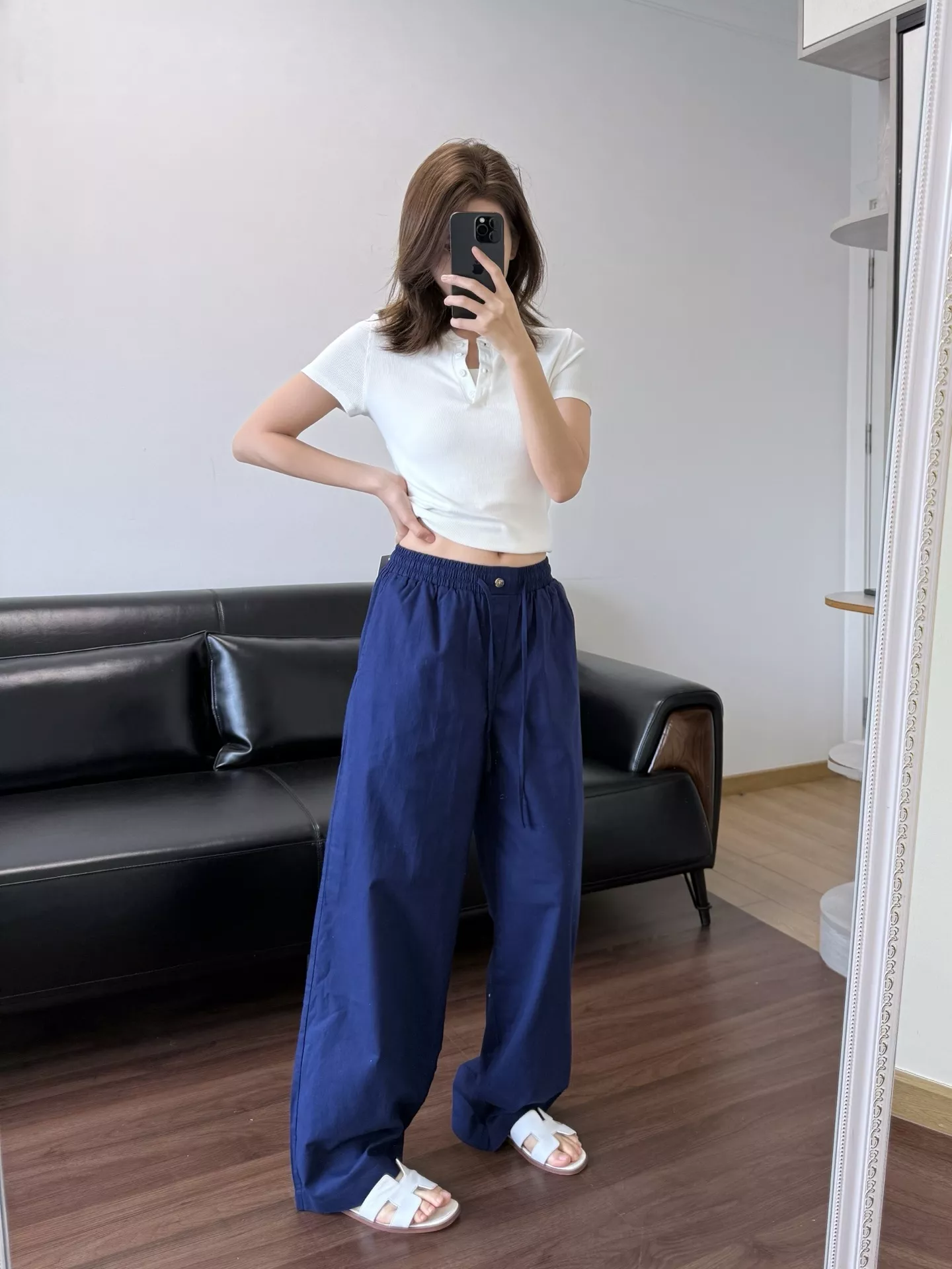 랄프로렌 린넨 밴딩 허리 스트레이트 팬츠 상세 이미지 43