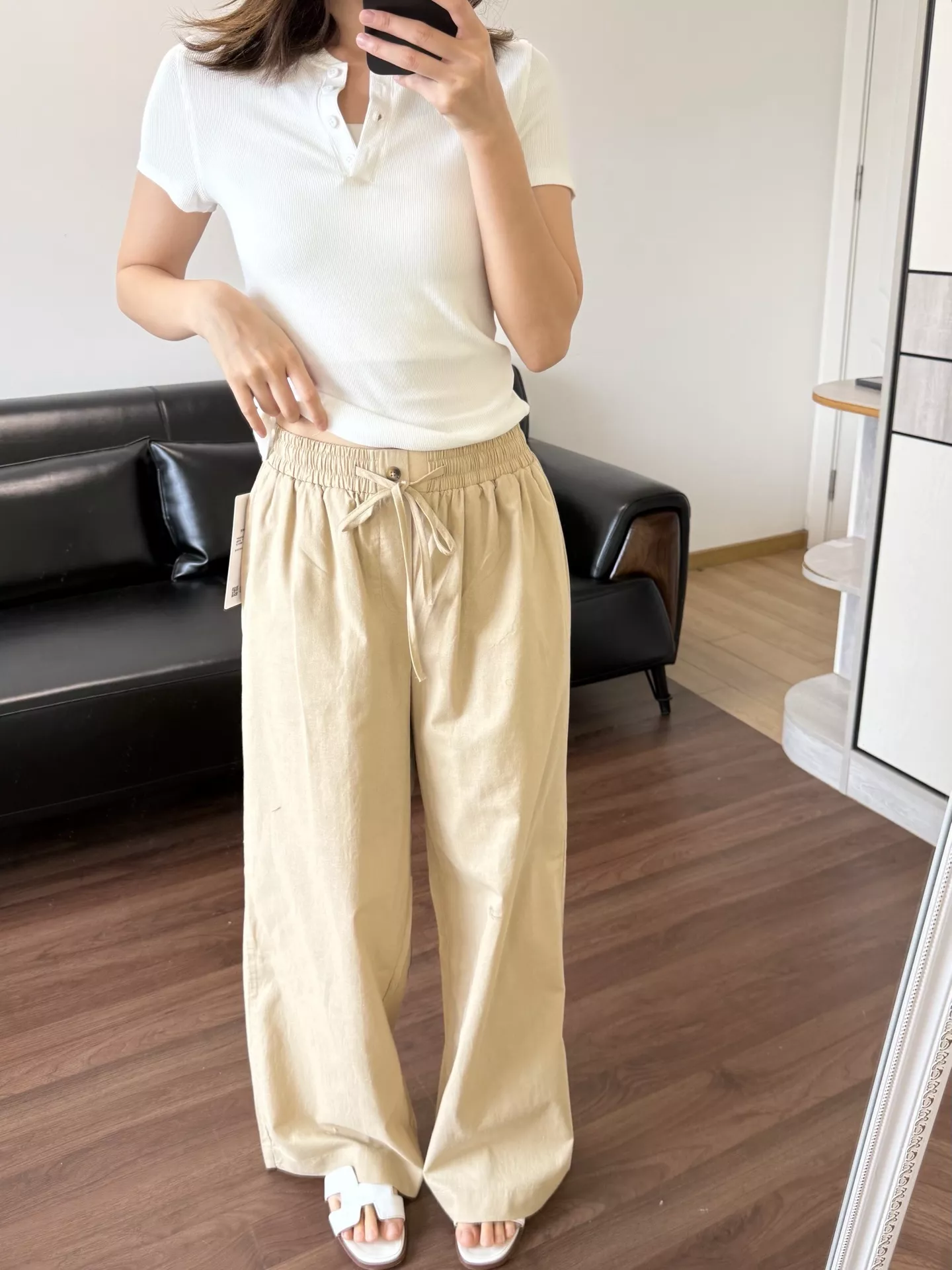 랄프로렌 린넨 밴딩 허리 스트레이트 팬츠 상세 이미지 49