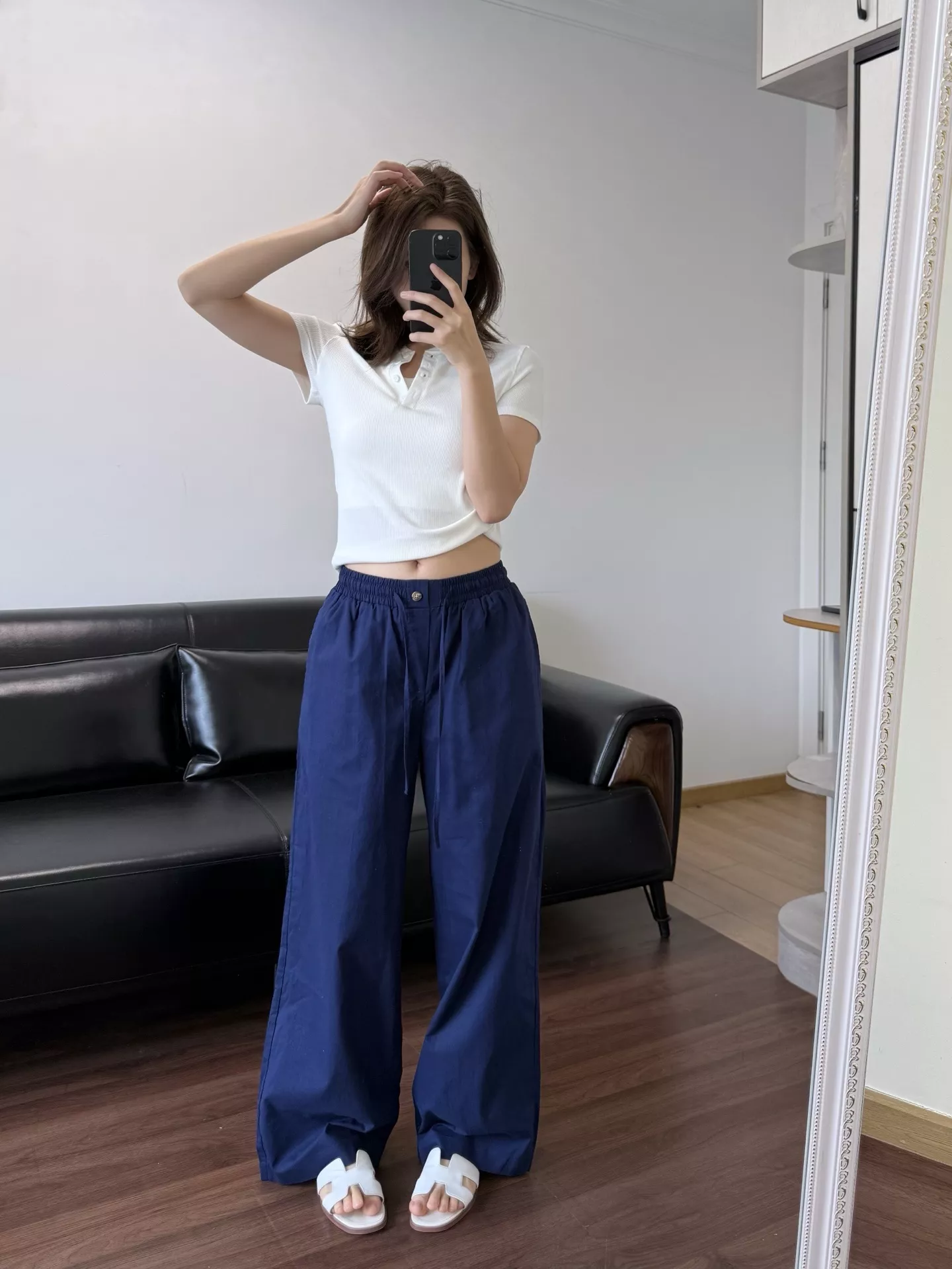 랄프로렌 린넨 밴딩 허리 스트레이트 팬츠 상세 이미지 45