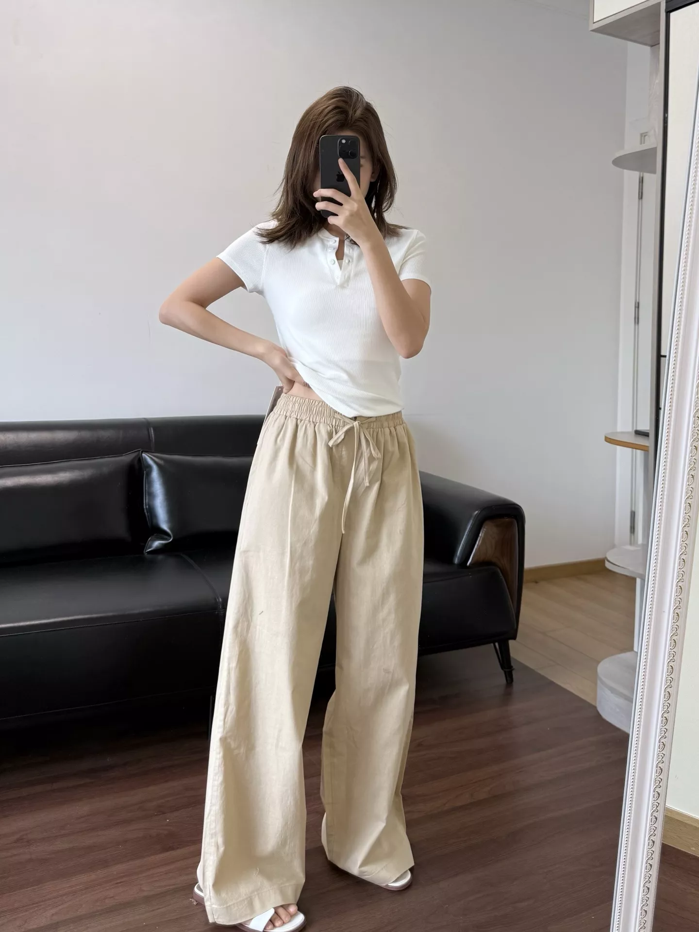 랄프로렌 린넨 밴딩 허리 스트레이트 팬츠 상세 이미지 50