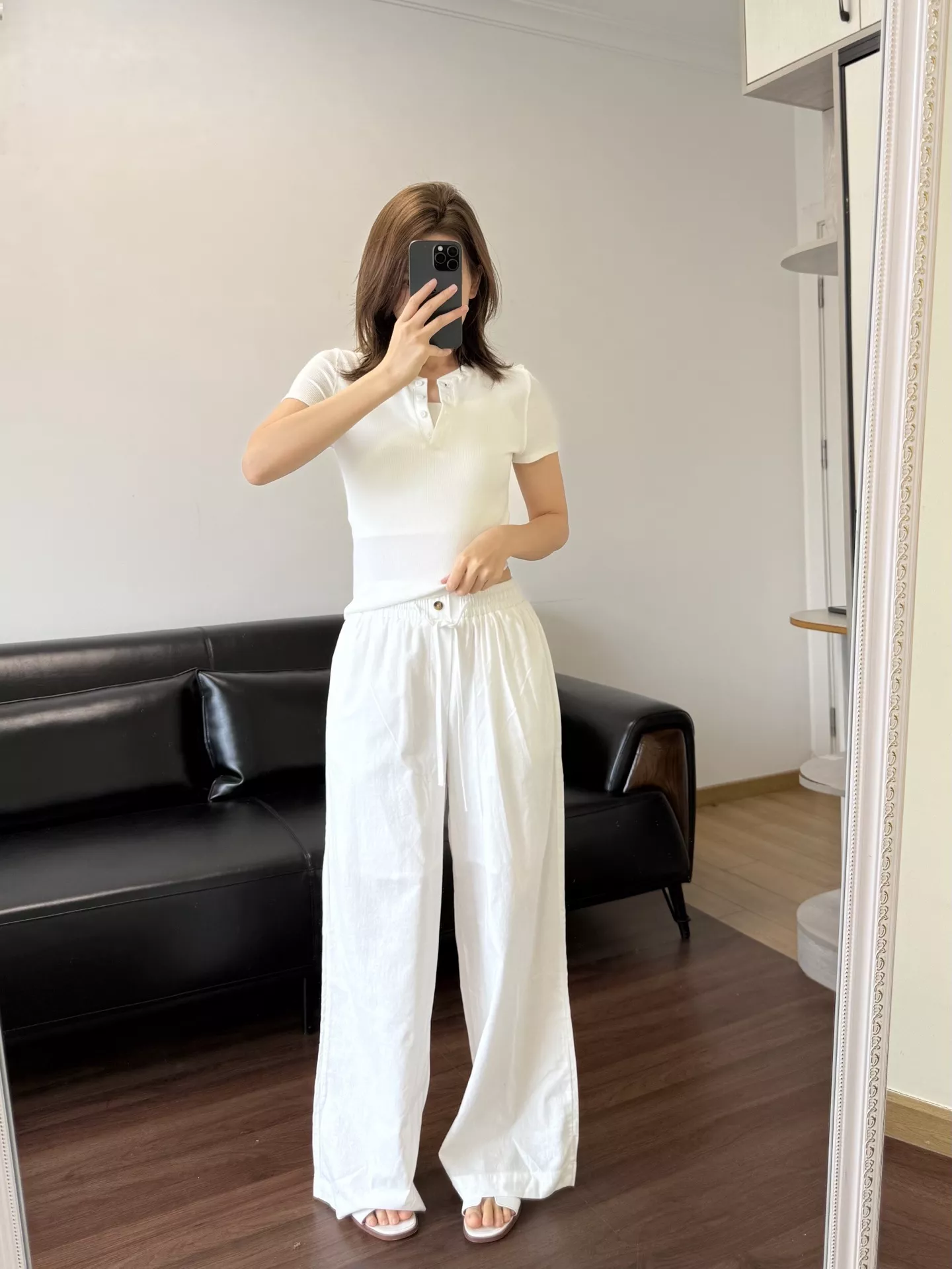 랄프로렌 린넨 밴딩 허리 스트레이트 팬츠 상세 이미지 52