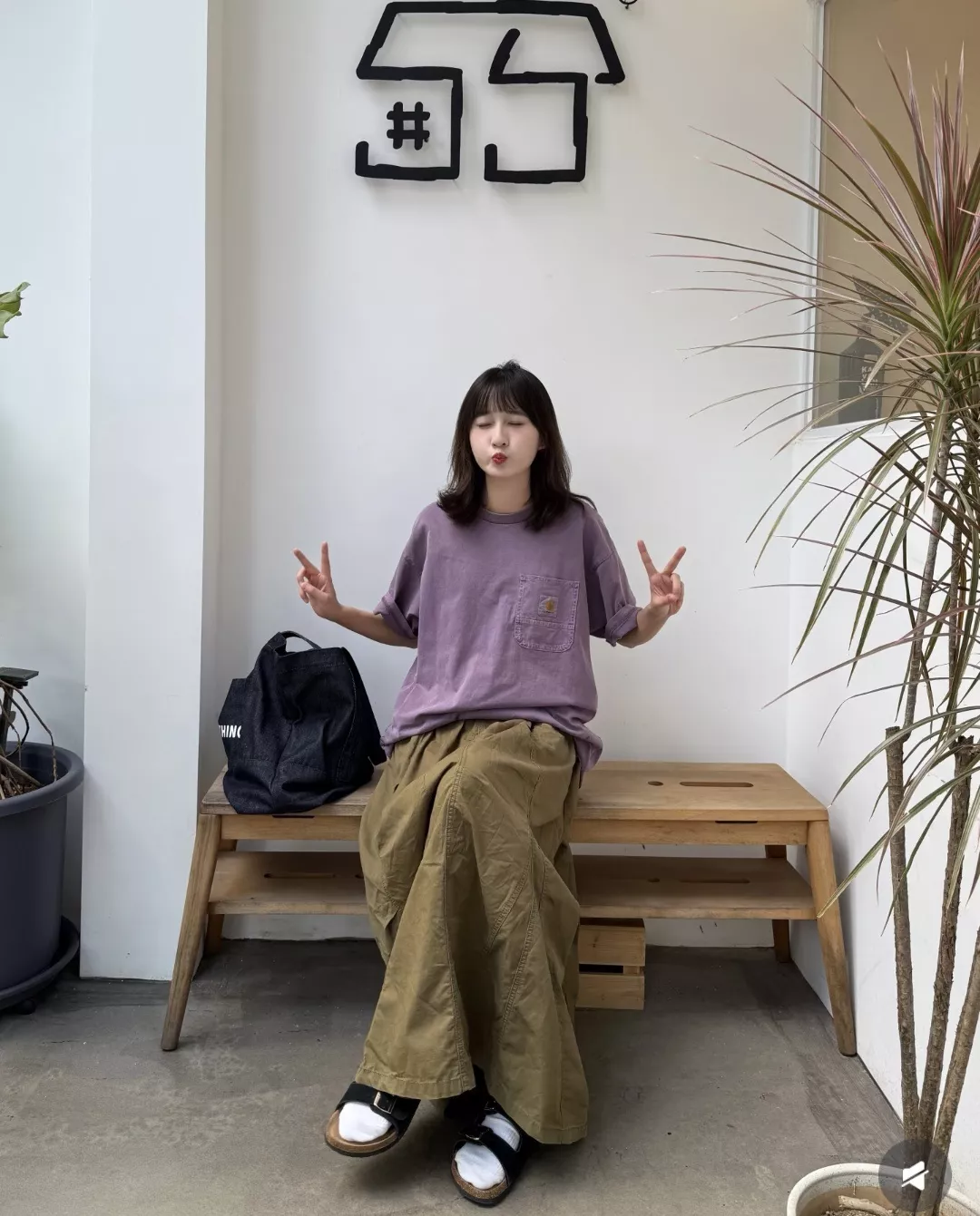 칼하트 로고 포켓 워싱 반팔 상의 상세 이미지 26
