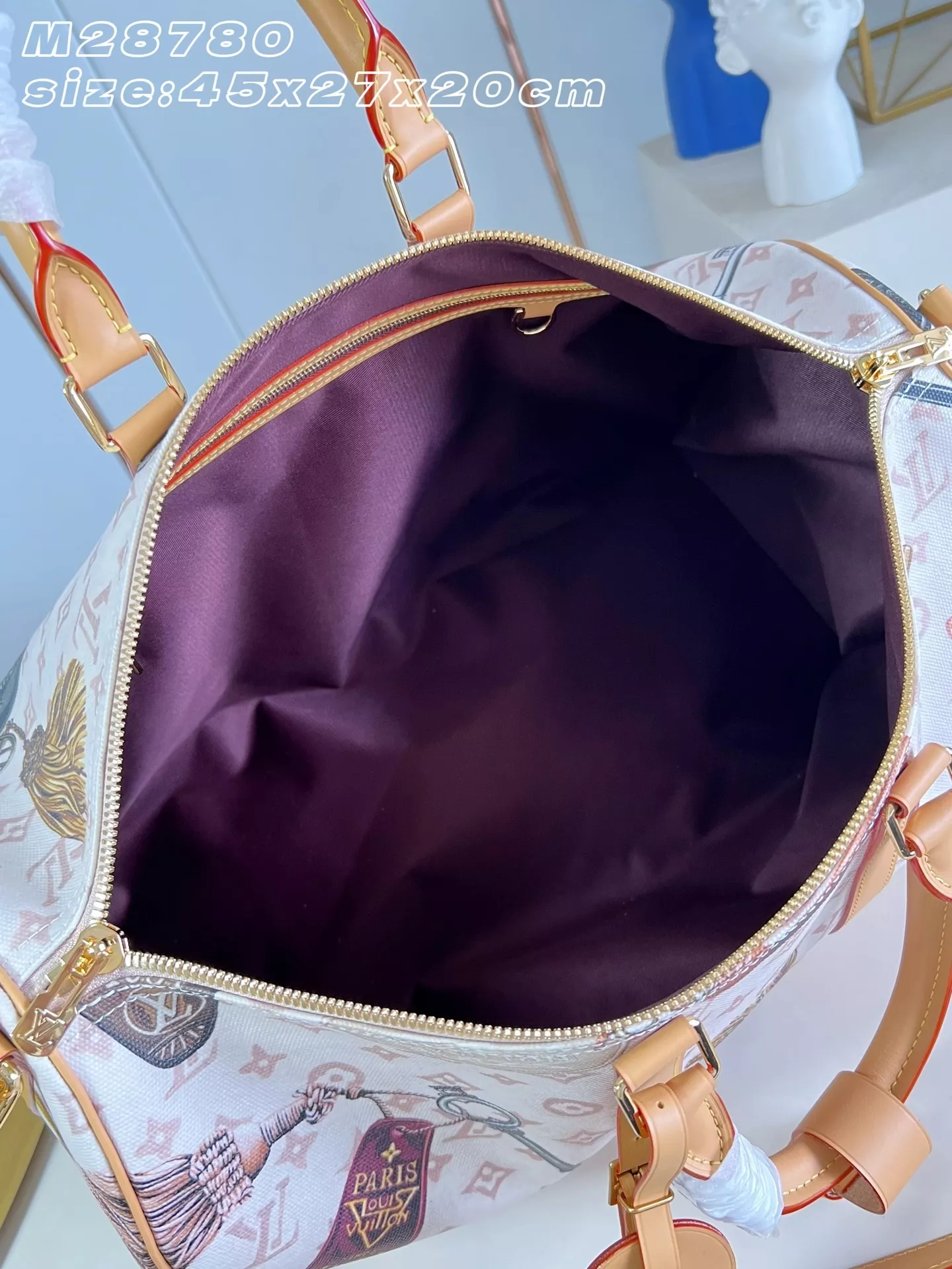 루이비통 빈티지 키 모티프 여행 가방 상세 이미지 13
