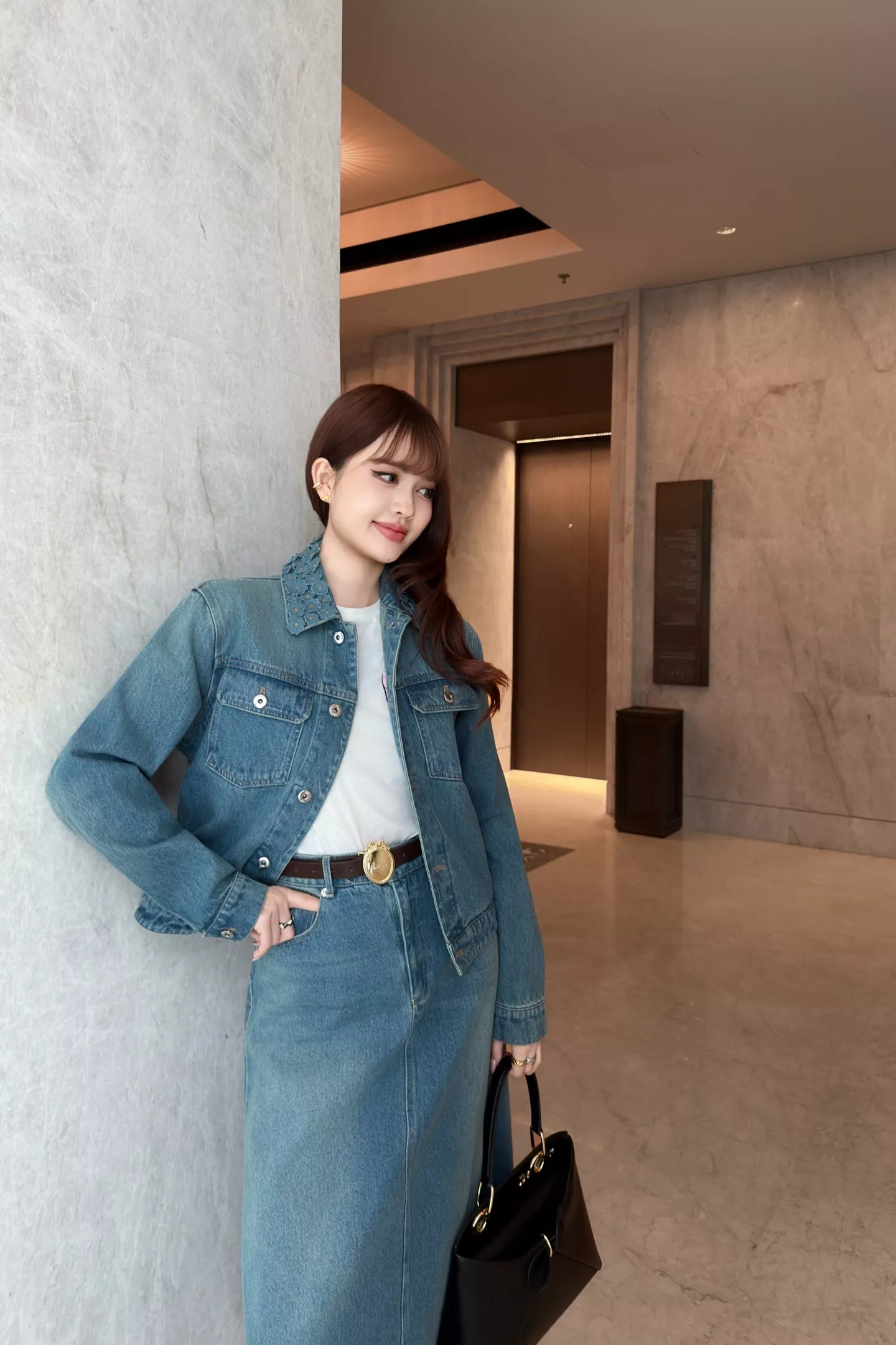 디올 워싱 코튼 크롭 데님 아우터 상세 이미지 19