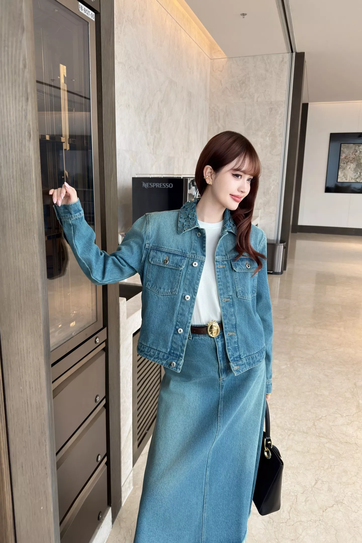 디올 워싱 코튼 크롭 데님 아우터 상세 이미지 21