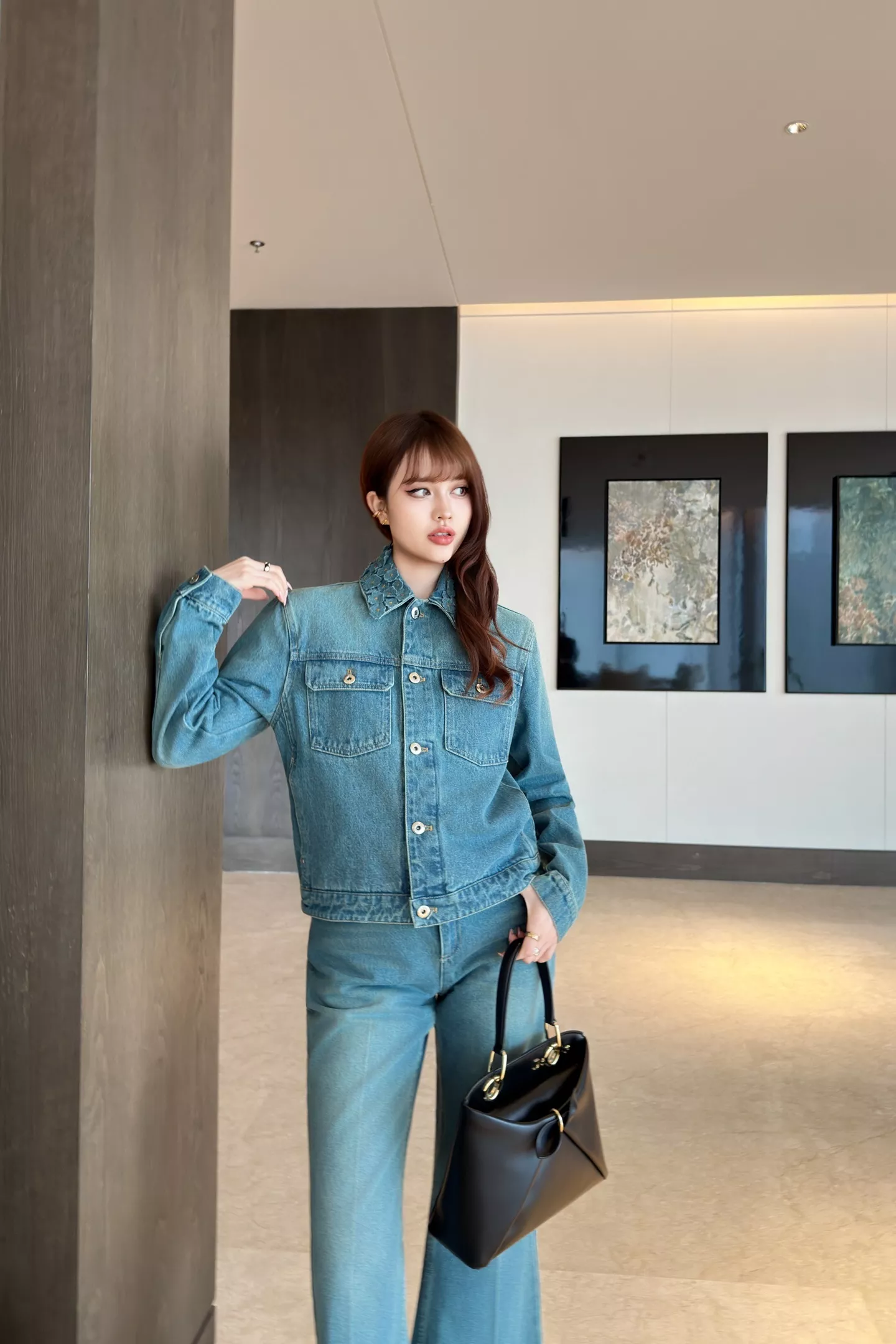 디올 워싱 코튼 크롭 데님 아우터 상세 이미지 26