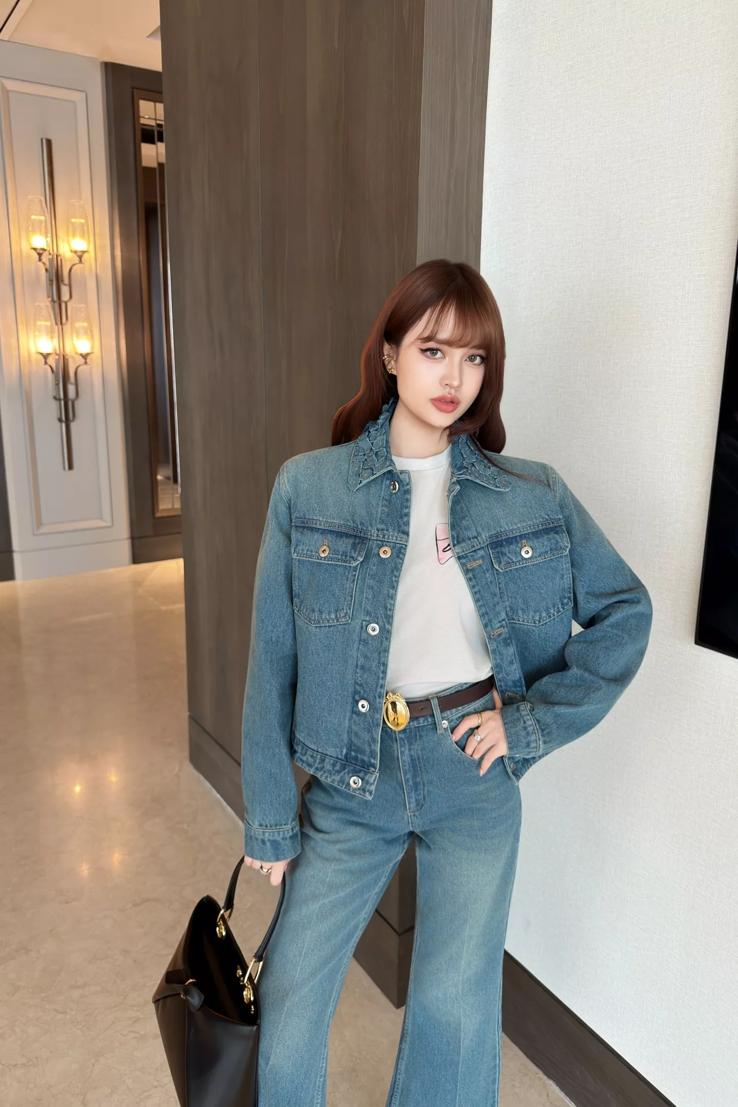 디올 워싱 코튼 크롭 데님 아우터 상세 이미지 30