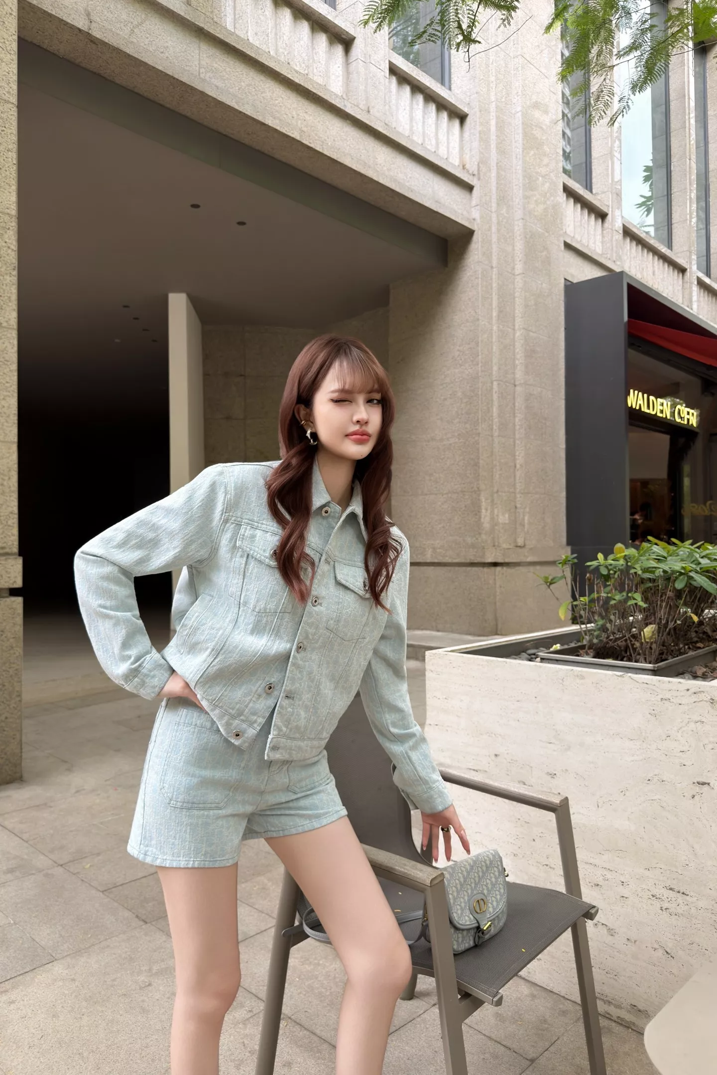 디올 자카드 워싱 데님 쇼츠 상세 이미지 29