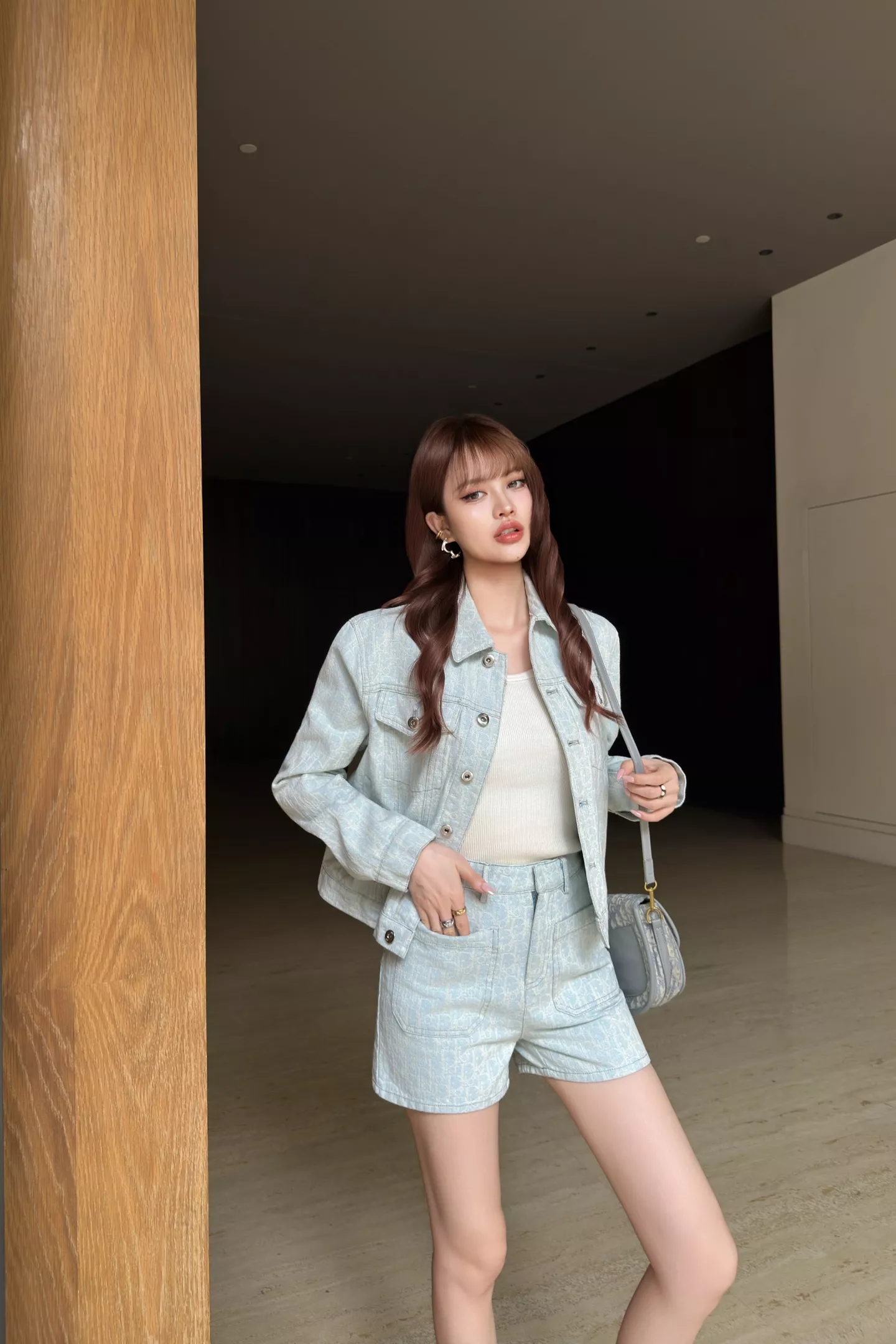 디올 자카드 워싱 데님 쇼츠 상세 이미지 27