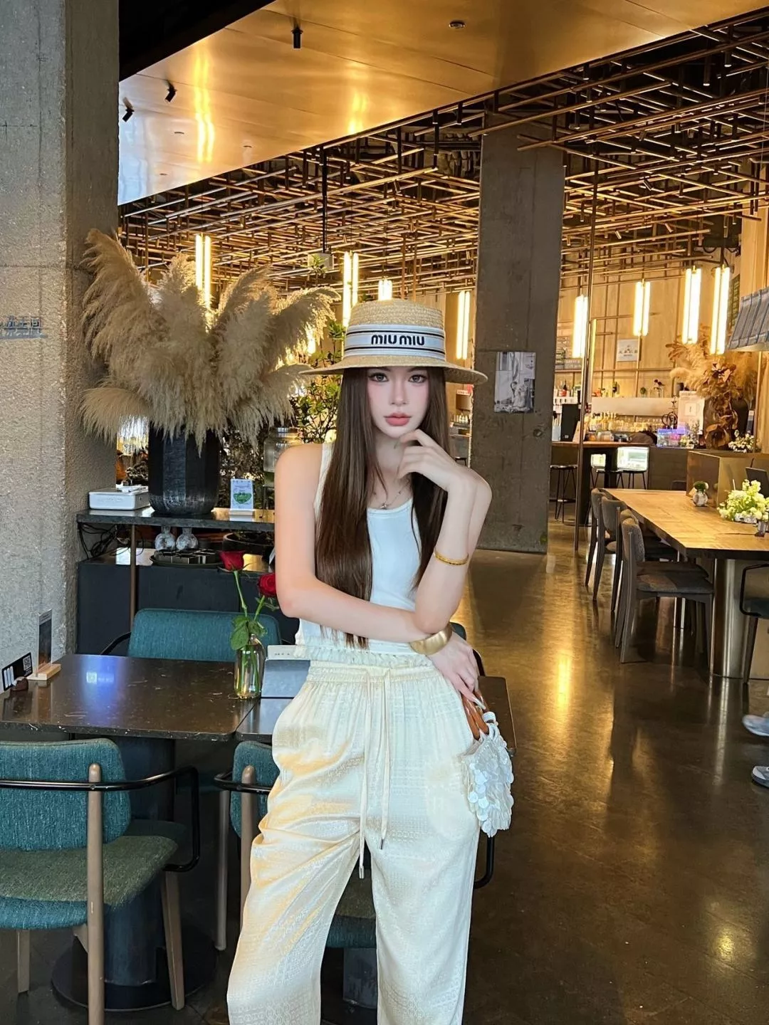 구찌 GG 자카드 와이드 팬츠 상세 이미지 24