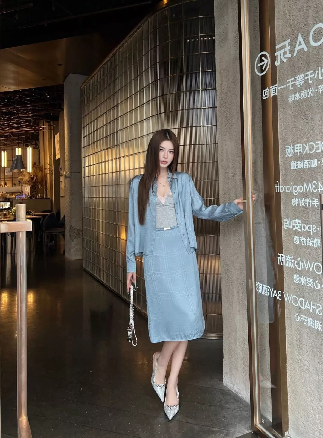 구찌 GG 자카드 새틴 셔츠 상세 이미지 18