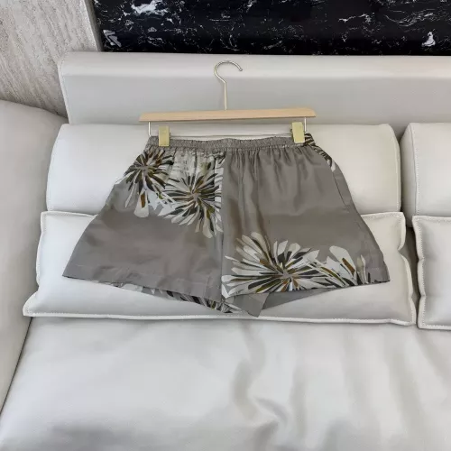 브루넬로쿠치넬리 실크 프린트 쇼츠