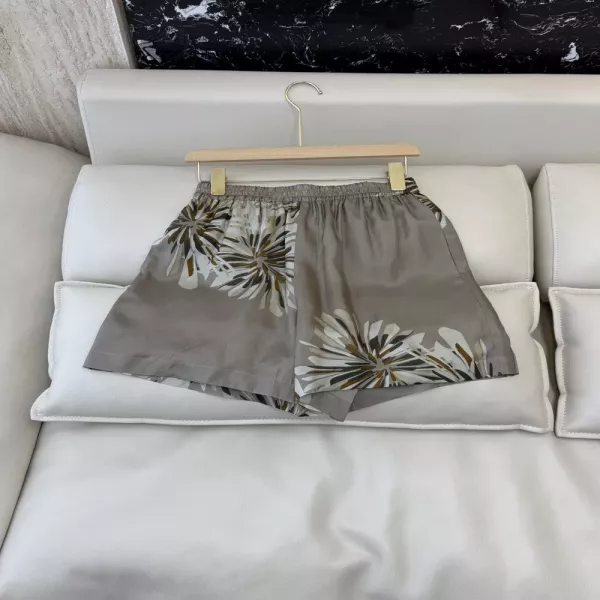 브루넬로쿠치넬리 실크 프린트 쇼츠