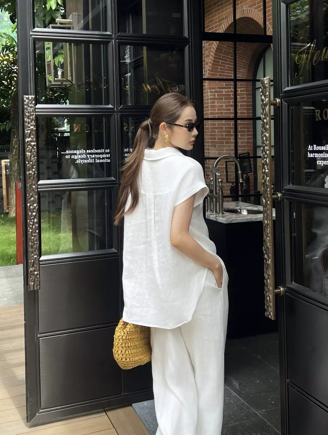 로로피아나 여름 린넨 반팔 셔츠 상세 이미지 27