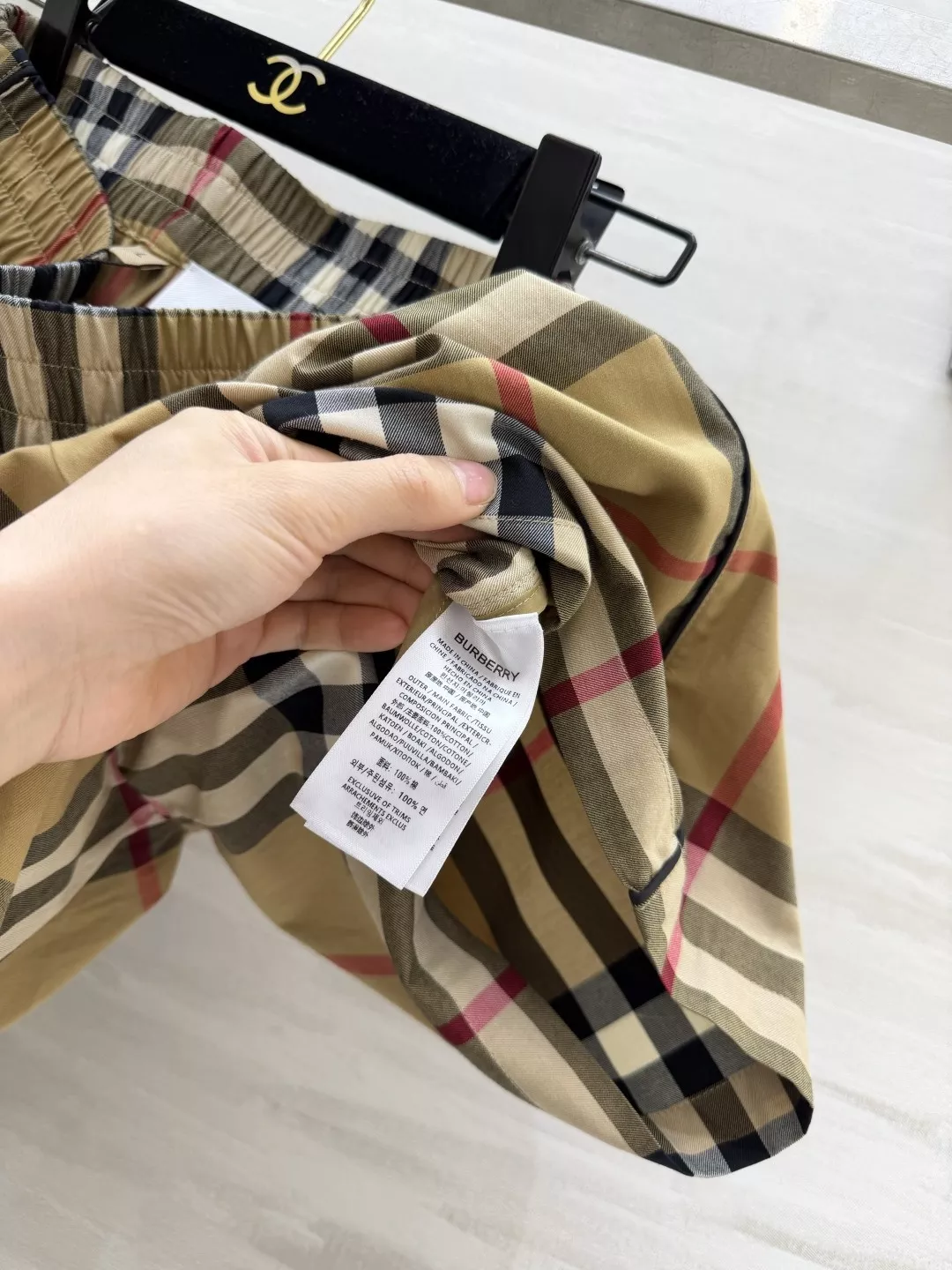 버버리 빈티지 체크 밴딩 쇼츠 상세 이미지 9