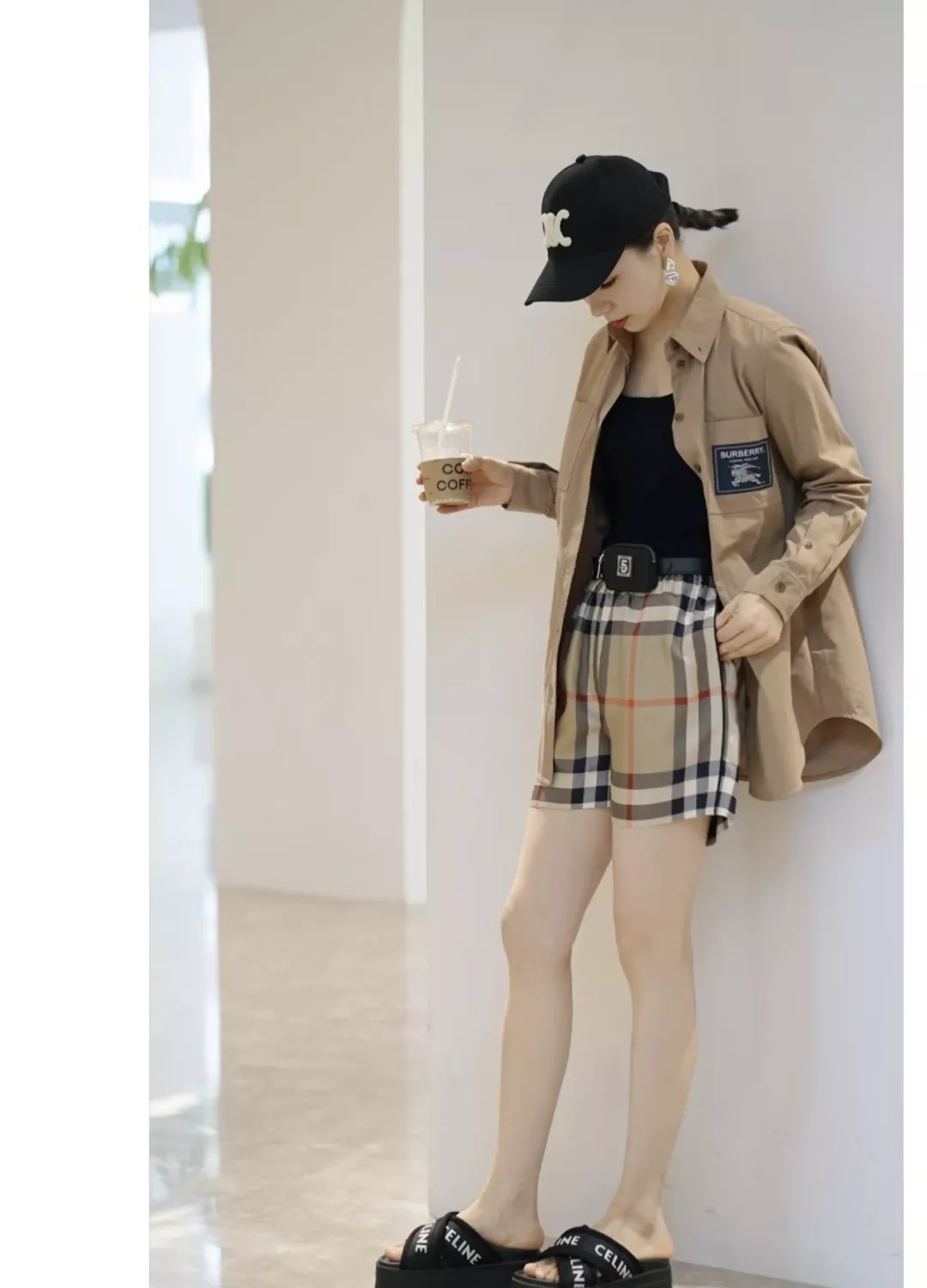 버버리 빈티지 체크 밴딩 쇼츠 상세 이미지 16