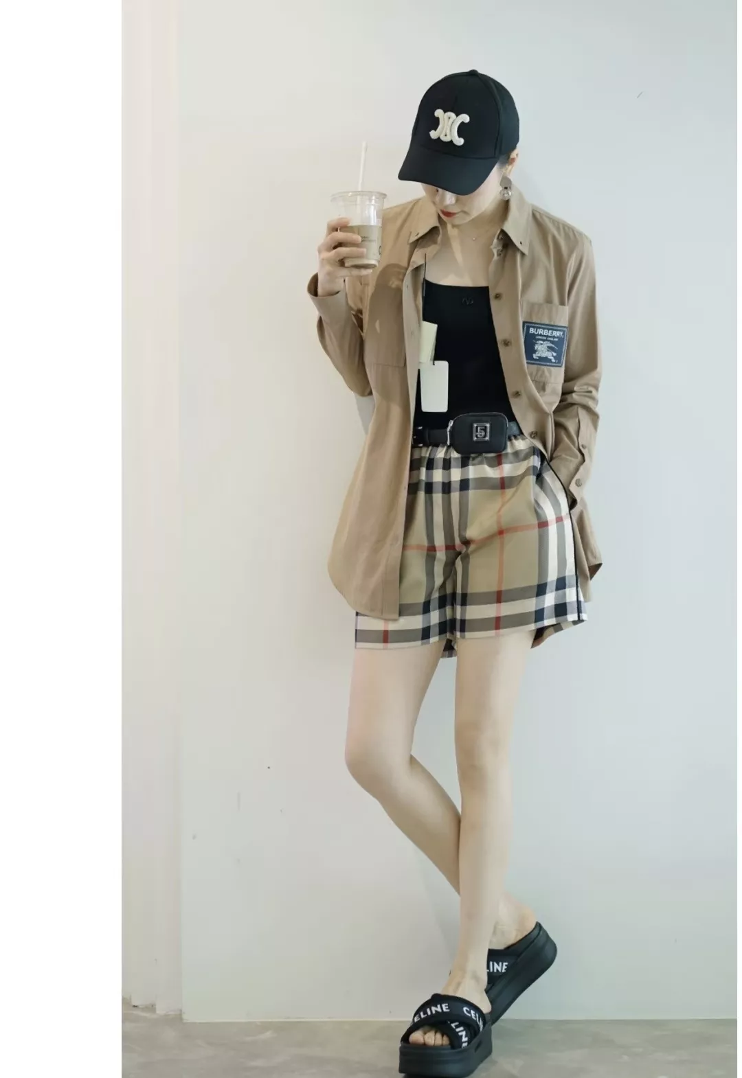 버버리 빈티지 체크 밴딩 쇼츠 상세 이미지 17