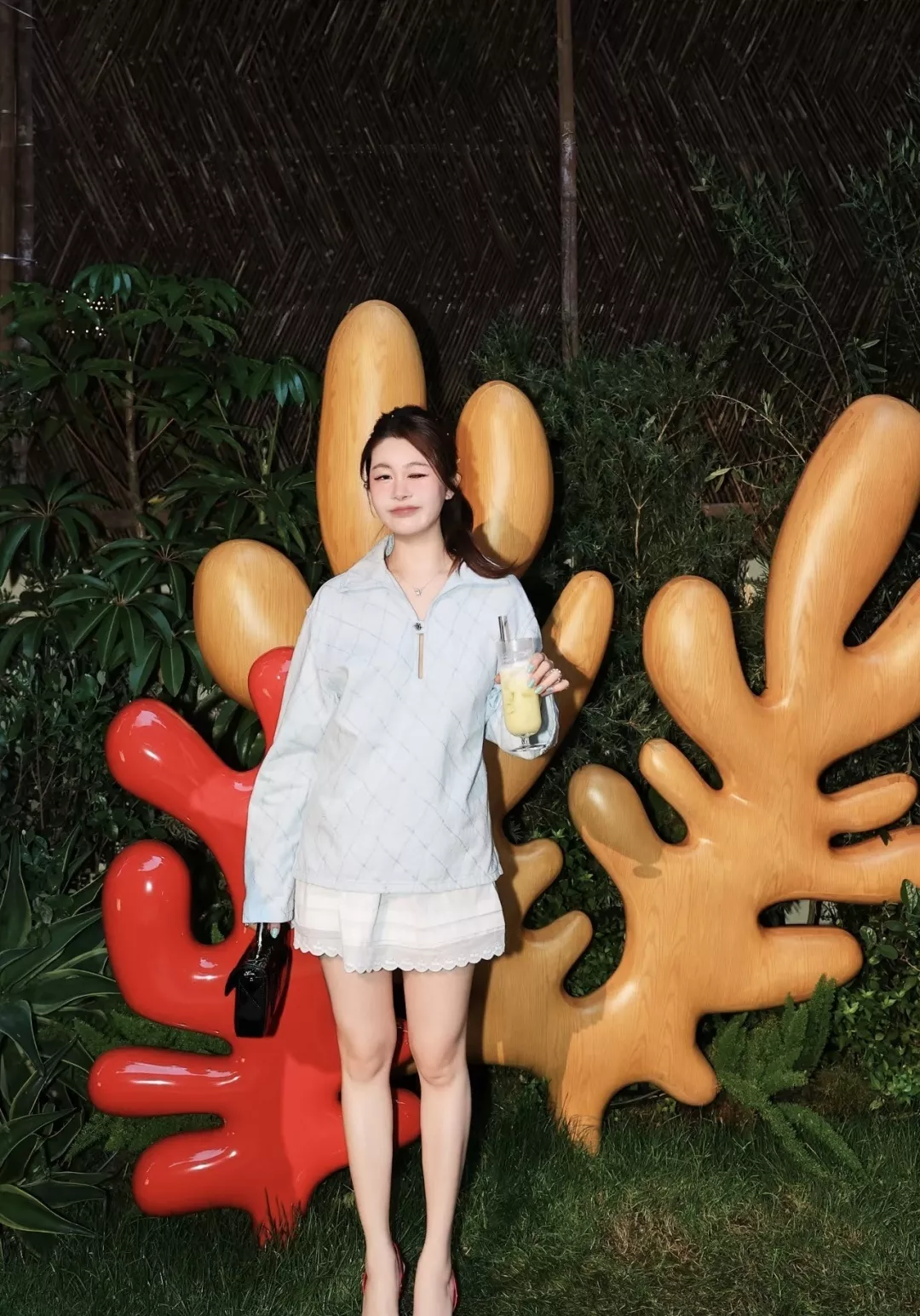 샤넬 퀼팅 패턴 반오픈 카라 셔츠 상세 이미지 22