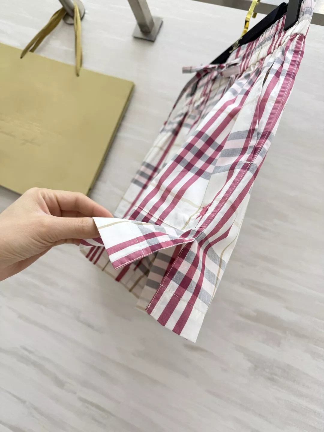 버버리 빈티지 체크 밴딩 쇼츠 상세 이미지 6