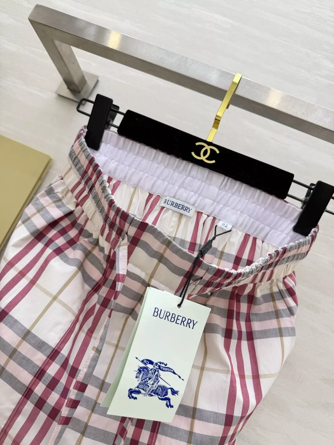 버버리 빈티지 체크 밴딩 쇼츠 상세 이미지 7