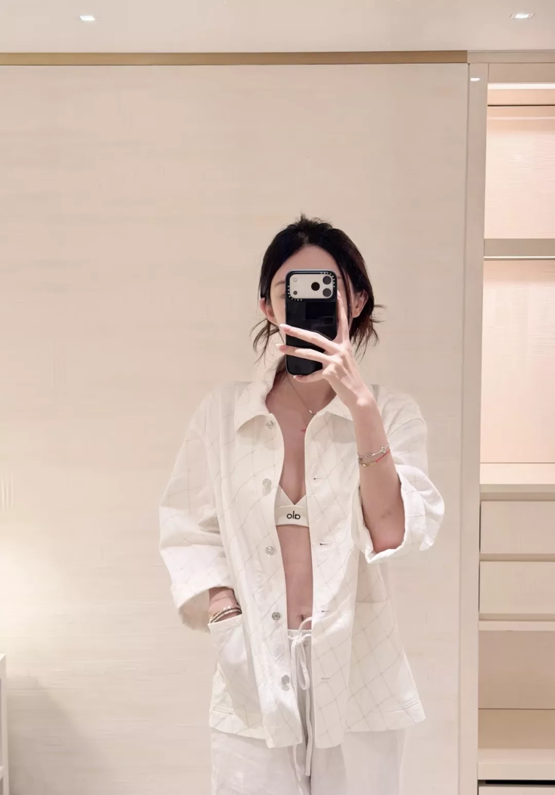 샤넬 퀼팅 라인 카라 아우터 상세 이미지 21