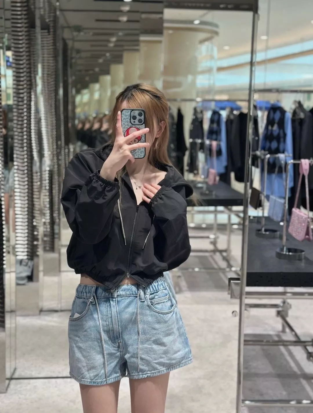 알렉산더왕 스트링 장식 데님 쇼츠 상세 이미지 7