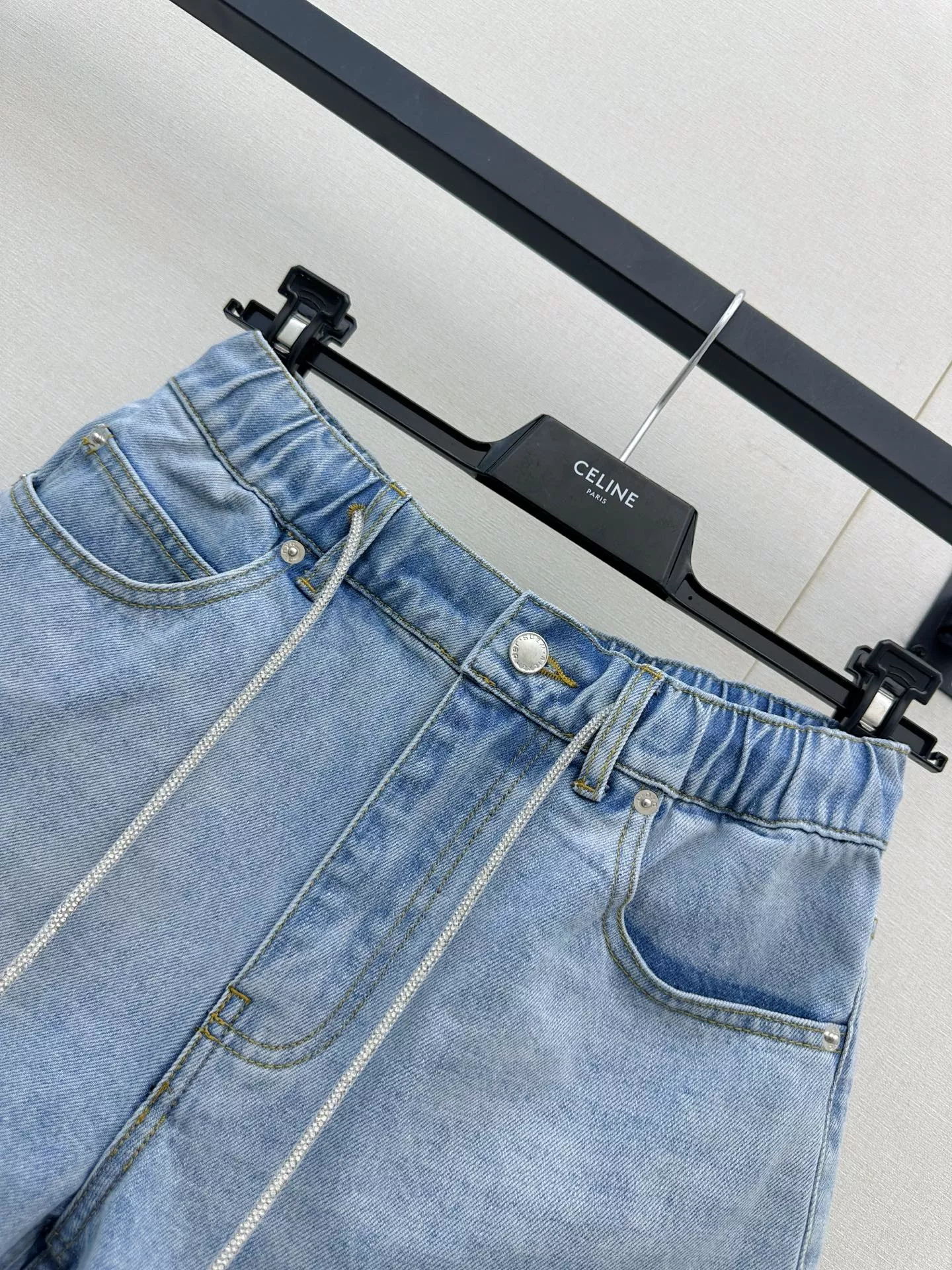 알렉산더왕 스트링 장식 데님 쇼츠 상세 이미지 14