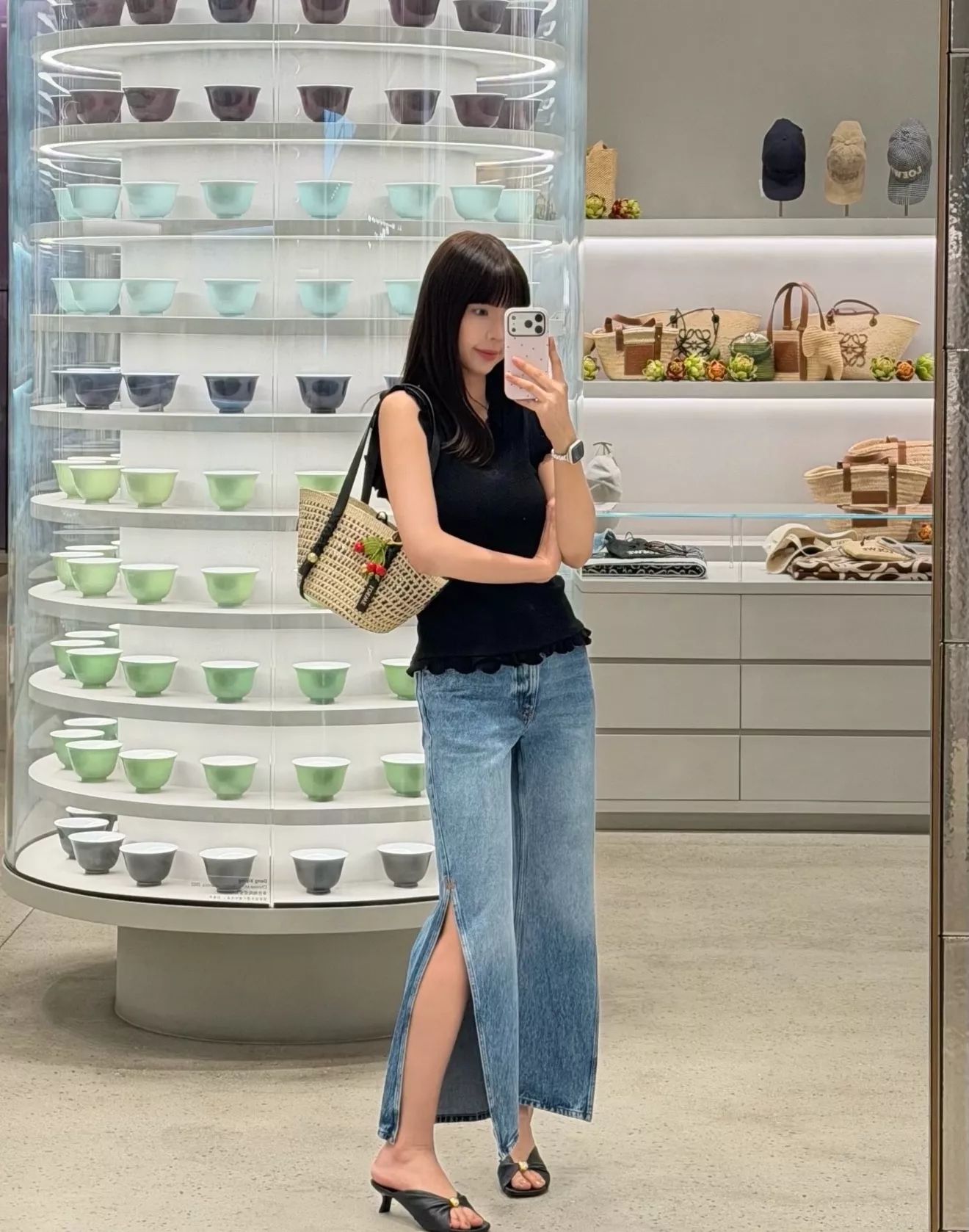 로에베 사이드 슬릿 데님 팬츠 상세 이미지 7