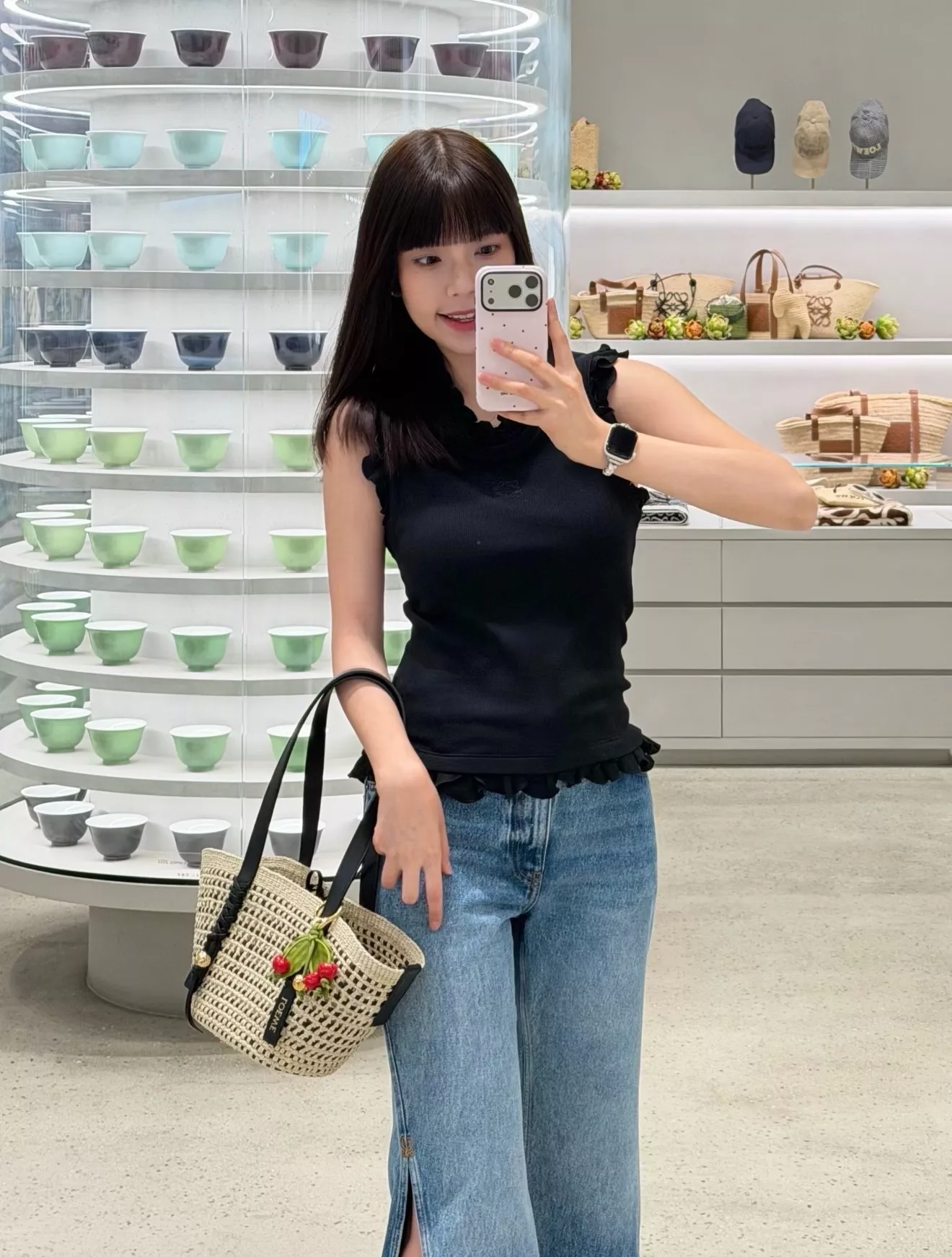 로에베 사이드 슬릿 데님 팬츠 상세 이미지 6