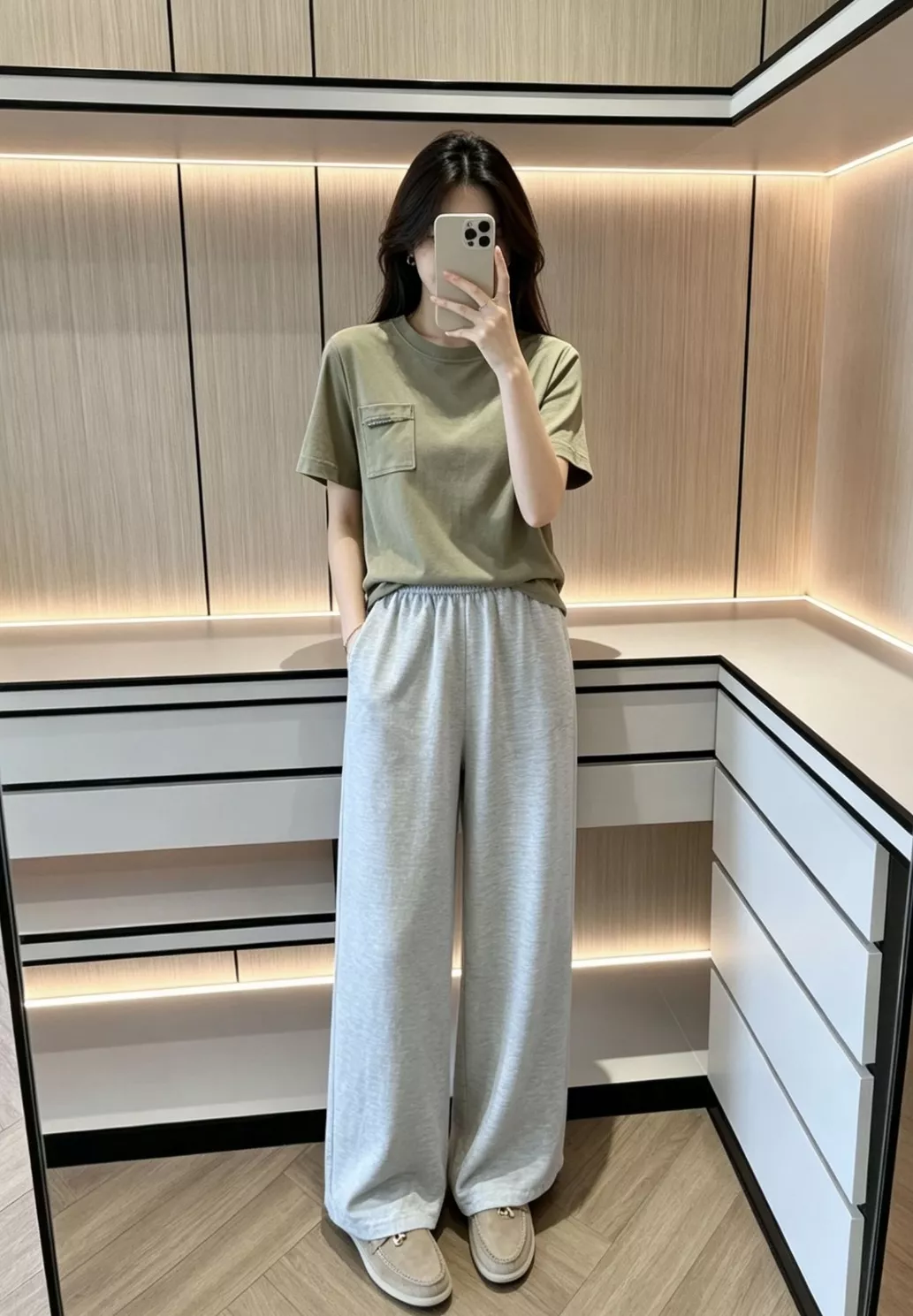 로로피아나 에어 와이드 밴딩 팬츠 상세 이미지 82