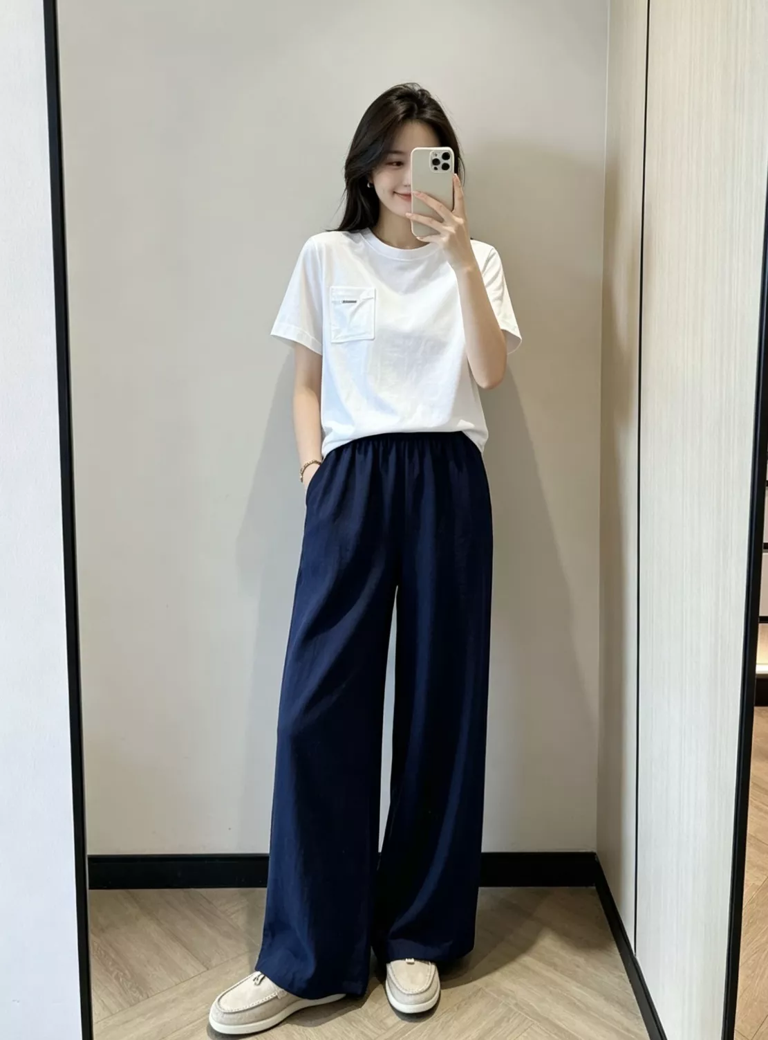 로로피아나 에어 와이드 밴딩 팬츠 상세 이미지 81