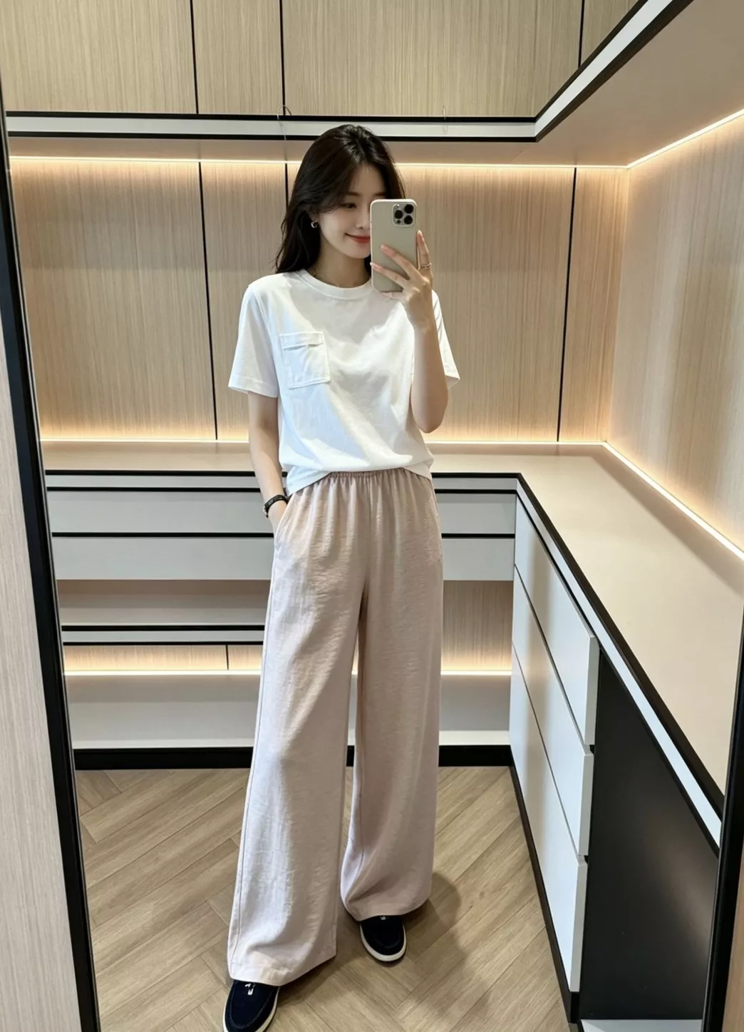 로로피아나 에어 와이드 밴딩 팬츠 상세 이미지 77