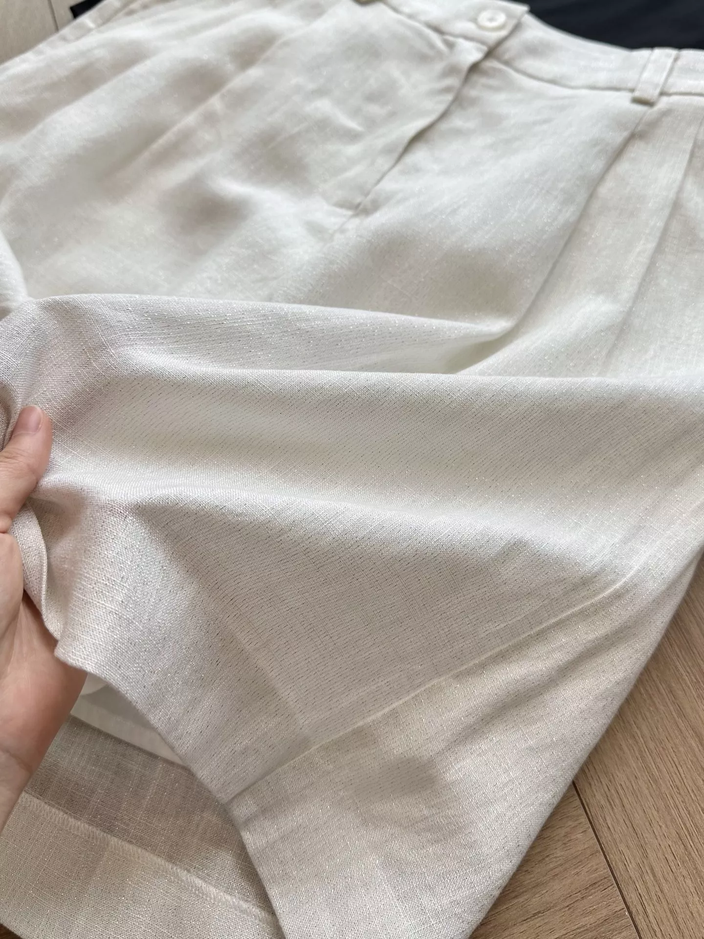 브루넬로쿠치넬리 실버사 포인트 리넨 버뮤다 반바지 상세 이미지 49