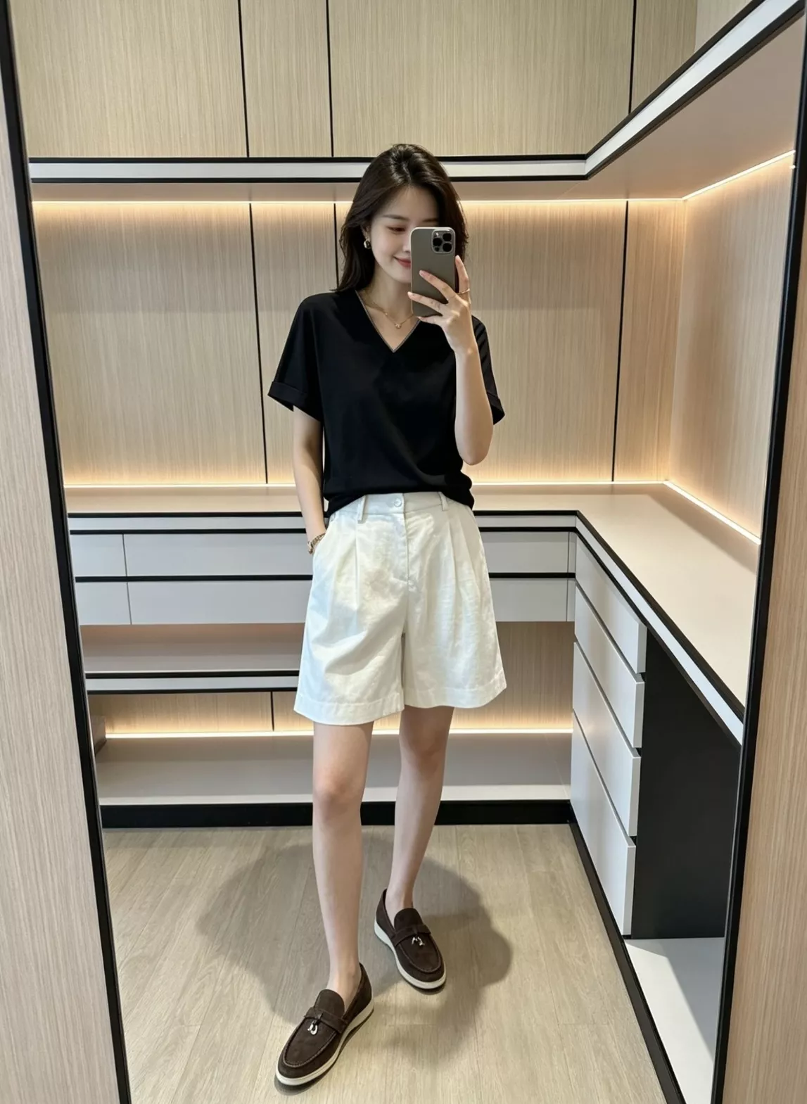 브루넬로쿠치넬리 실버사 포인트 리넨 버뮤다 반바지 상세 이미지 92