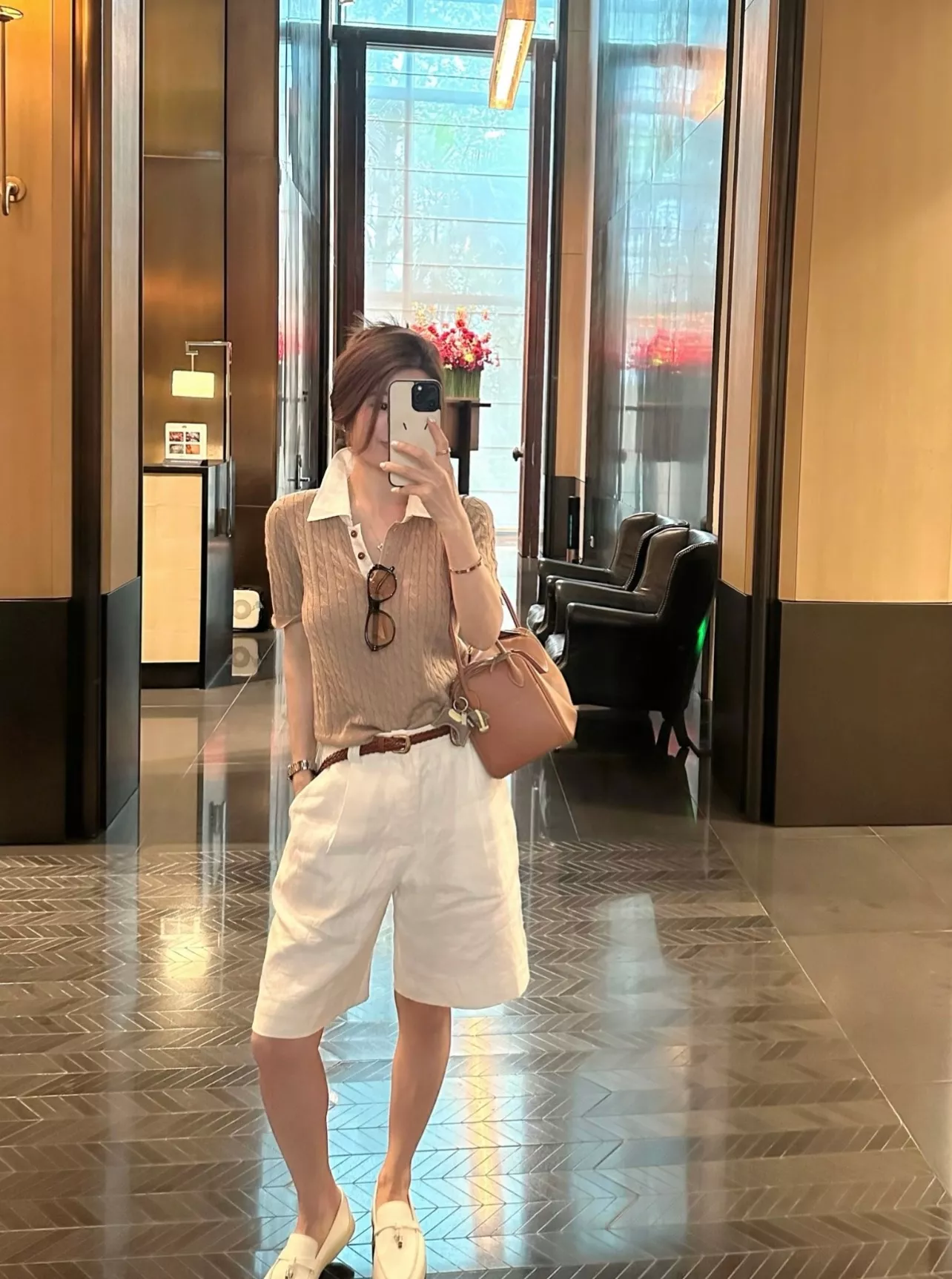 브루넬로쿠치넬리 실버사 포인트 리넨 버뮤다 반바지 상세 이미지 95